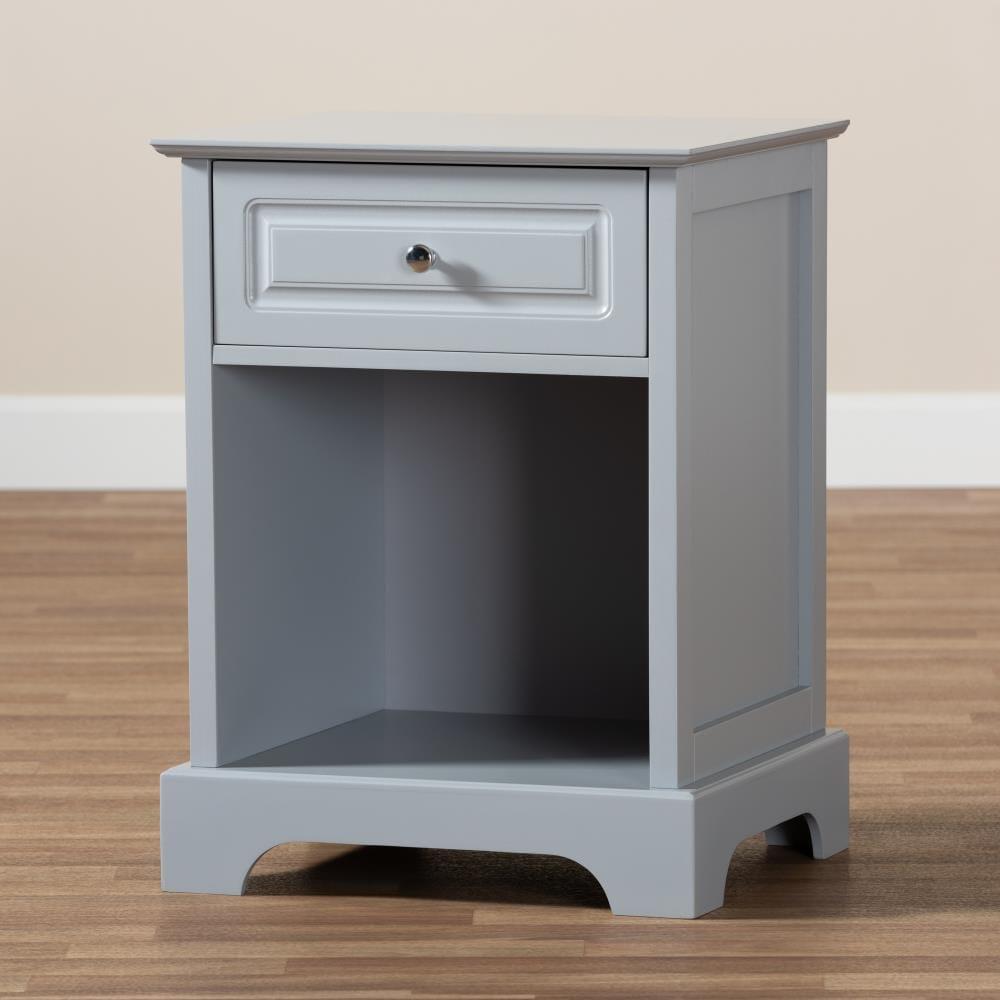 1 Drawer Chase Wood Nightstand - Baxton Studio