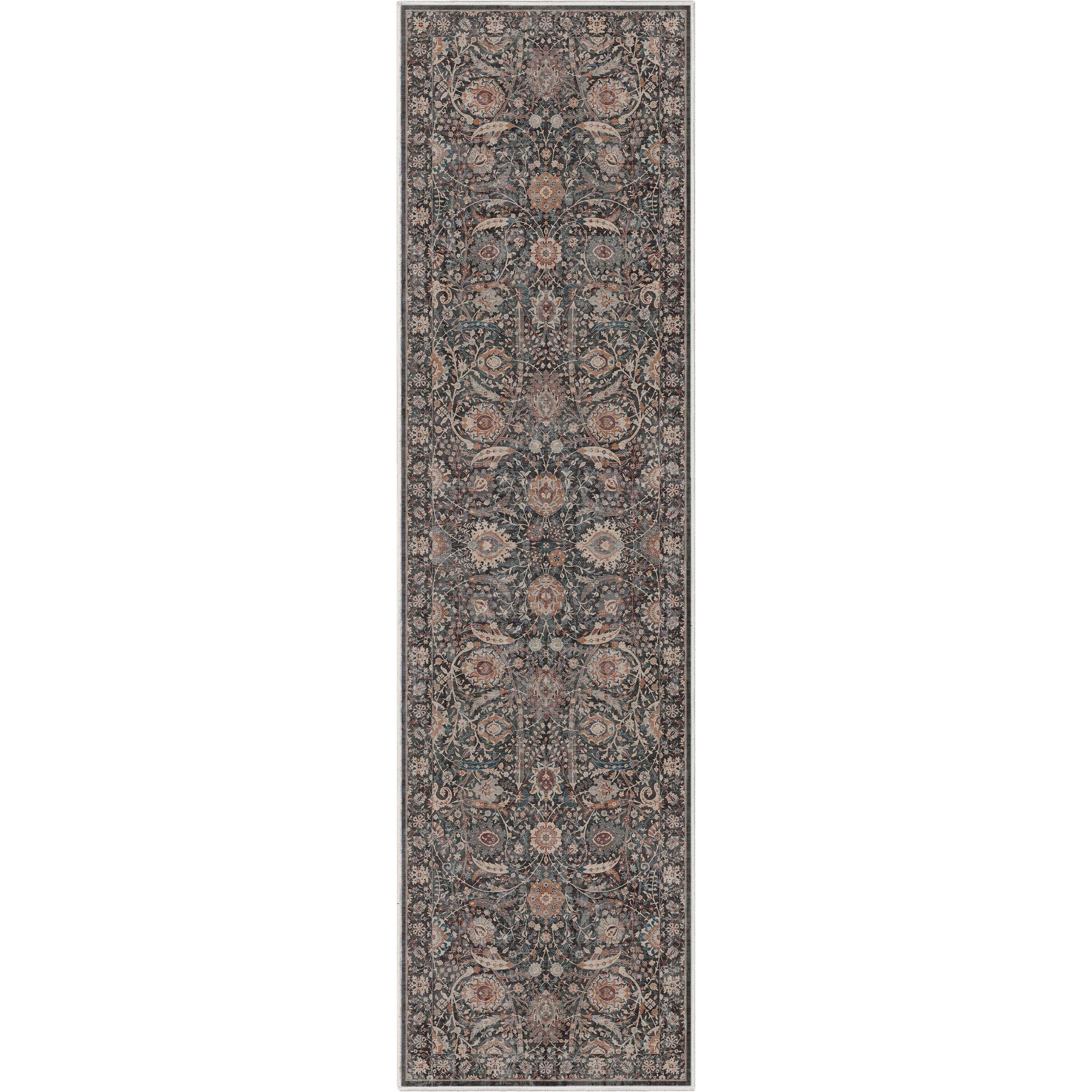 Asha Oriental Floral Flat-Weave Rug