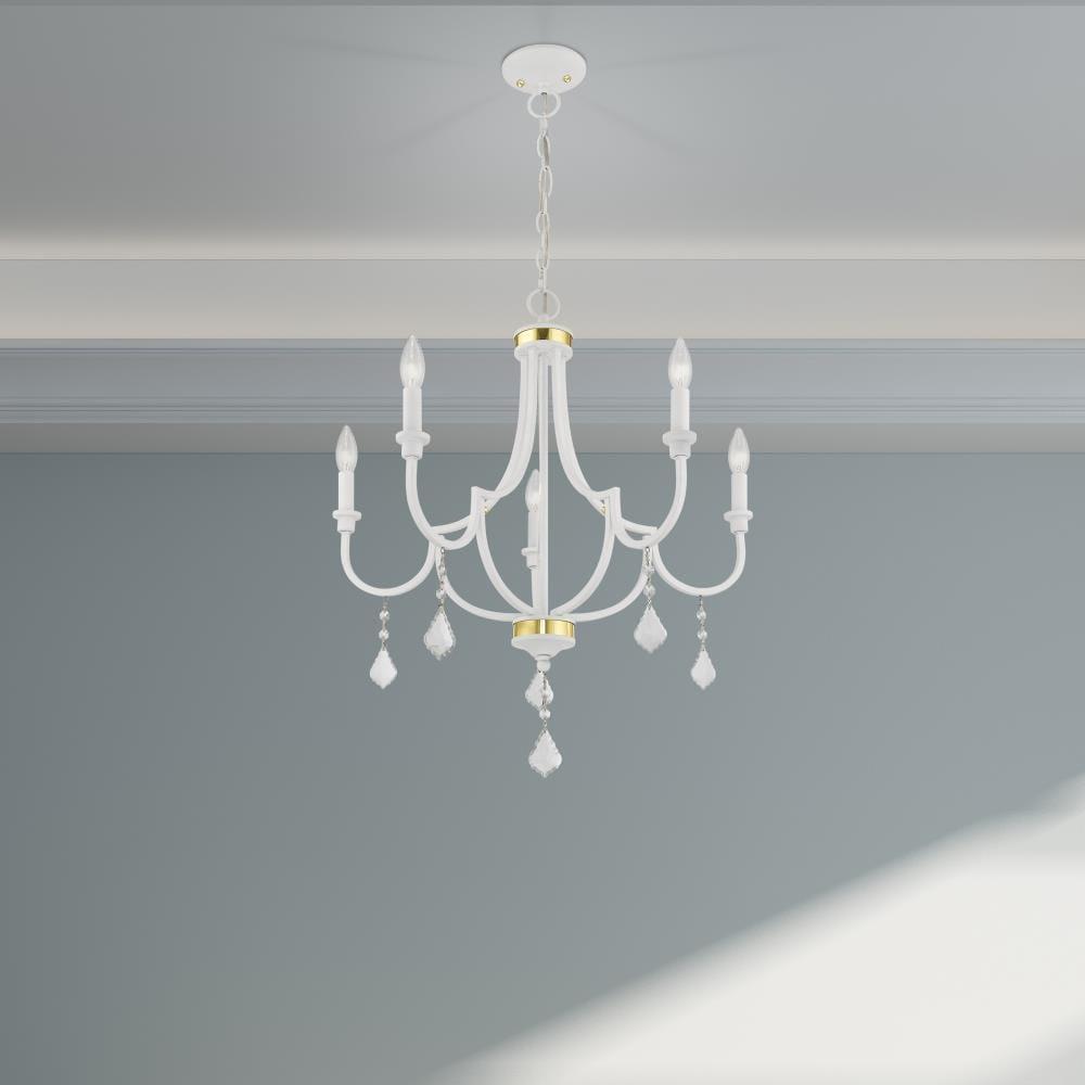Livex Lighting Glendale 5 - Light Chandelier in  White
