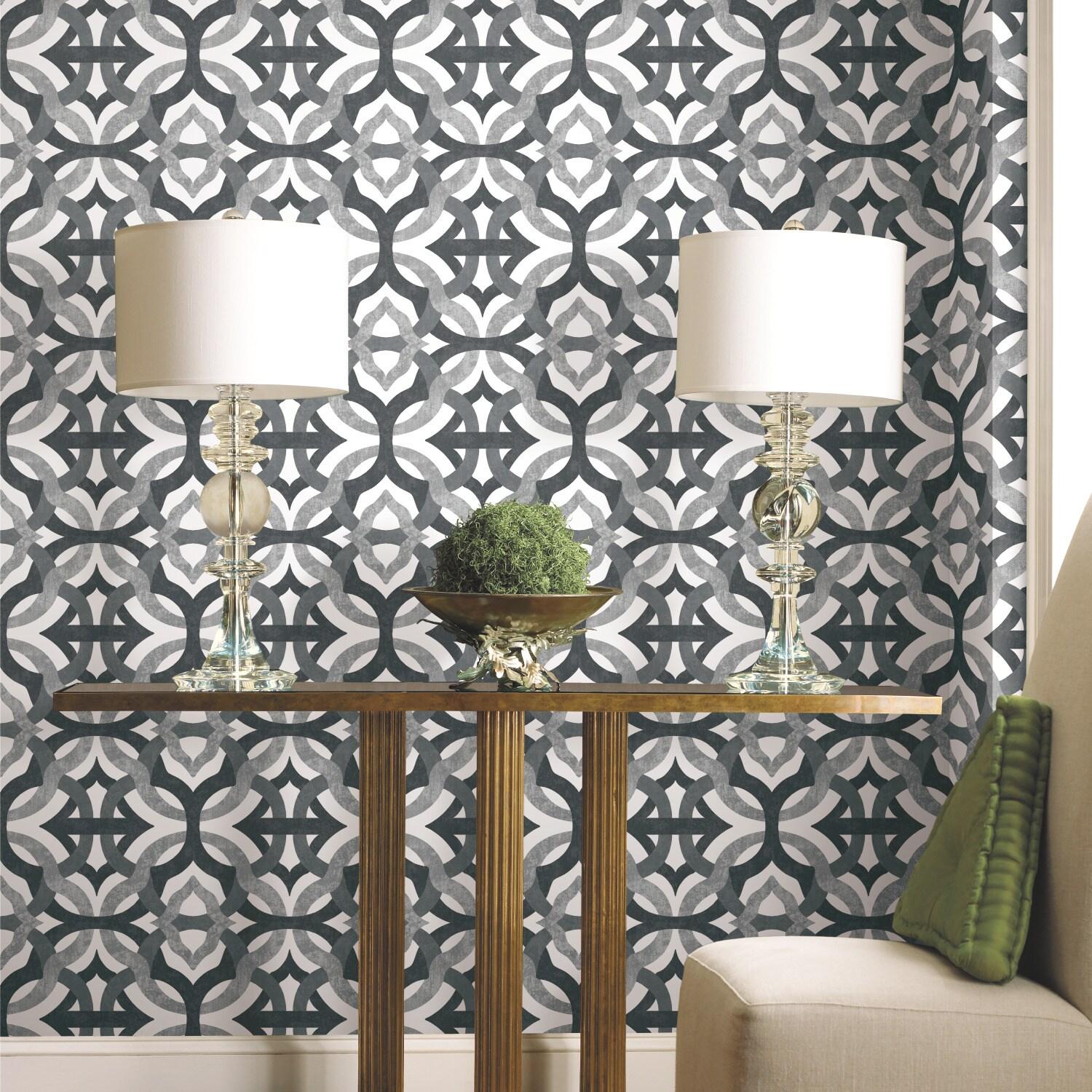 Waverly Peel & Stick Geometric Roll