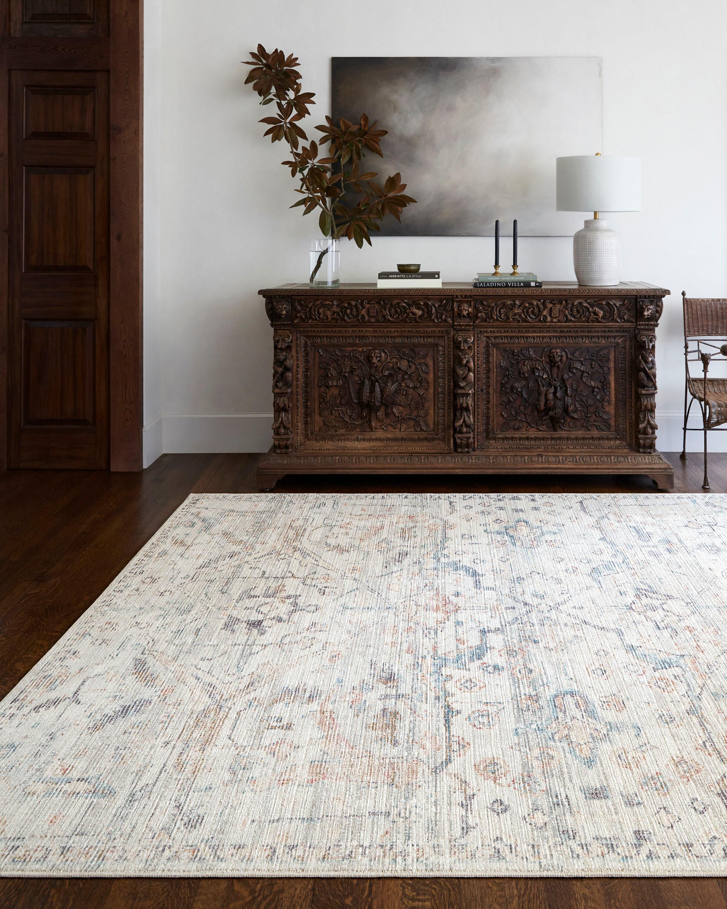 Becki Owens x Livabliss Vintage Traditional Oriental Boho Cream Area Rug
