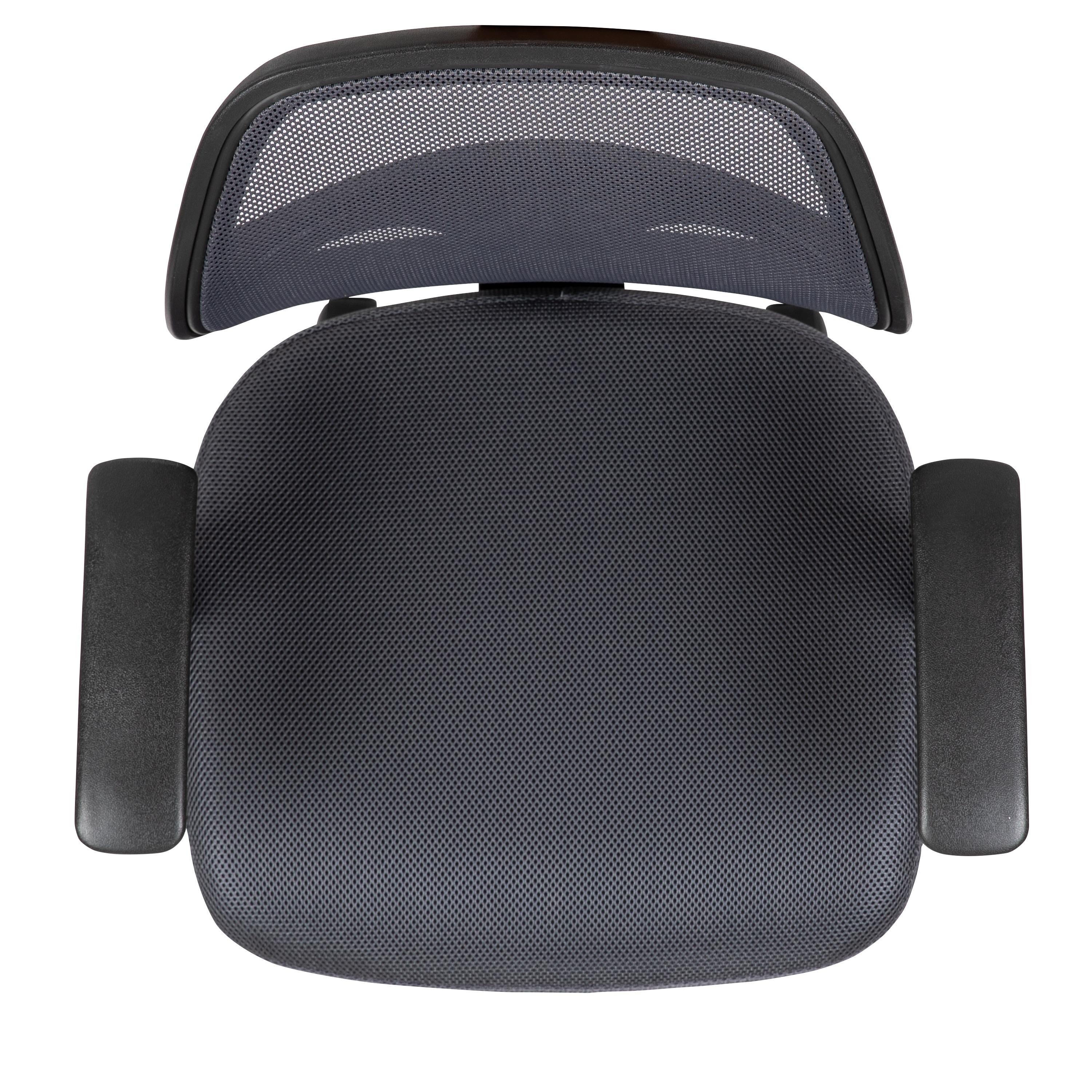 Mid-Back Mesh Swivel Ergonomic Task Office Chair - Arms