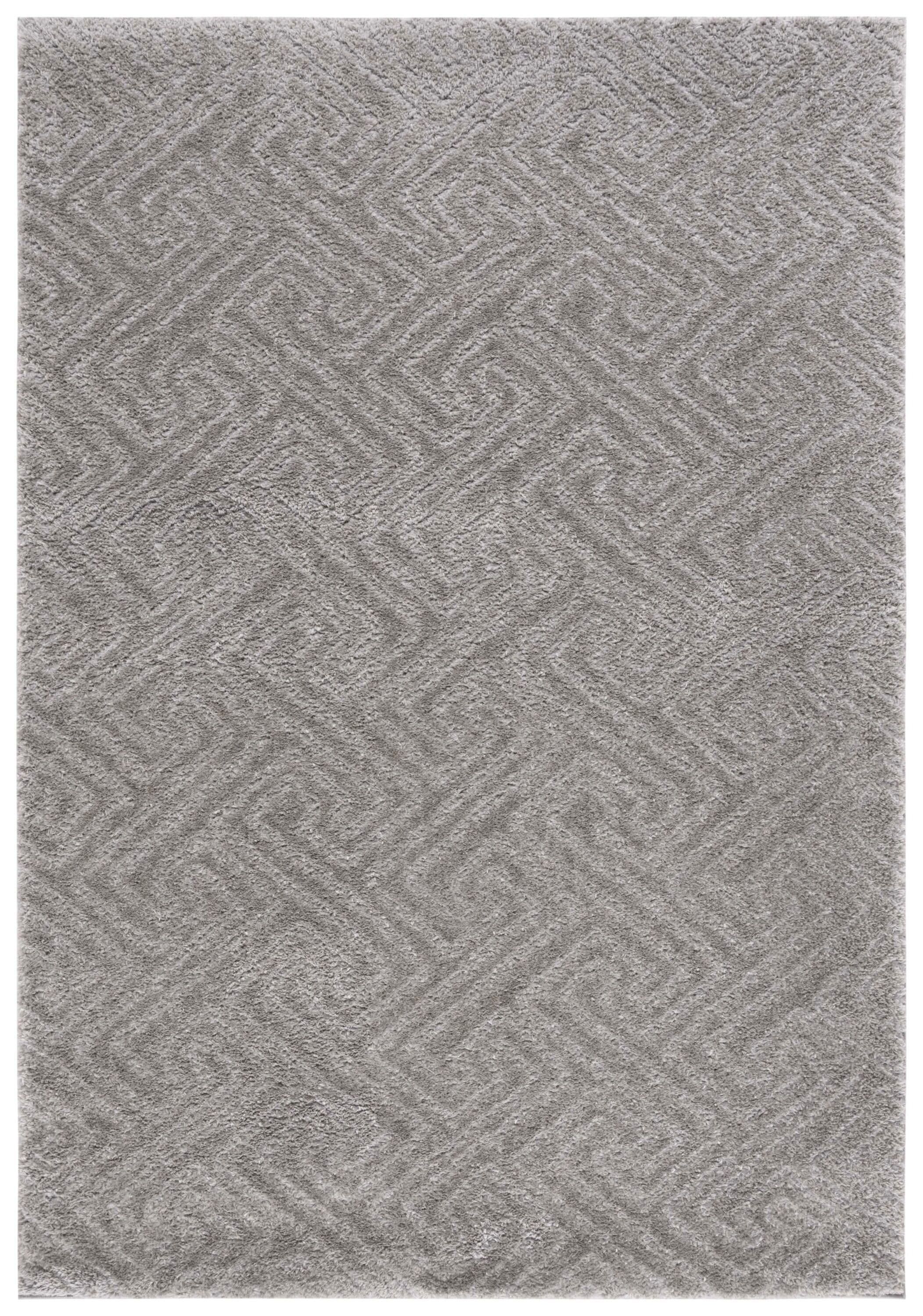 Tahoe Shag THO652 Power Loomed Indoor Area Rug - Grey - 4'x6' - Safavieh