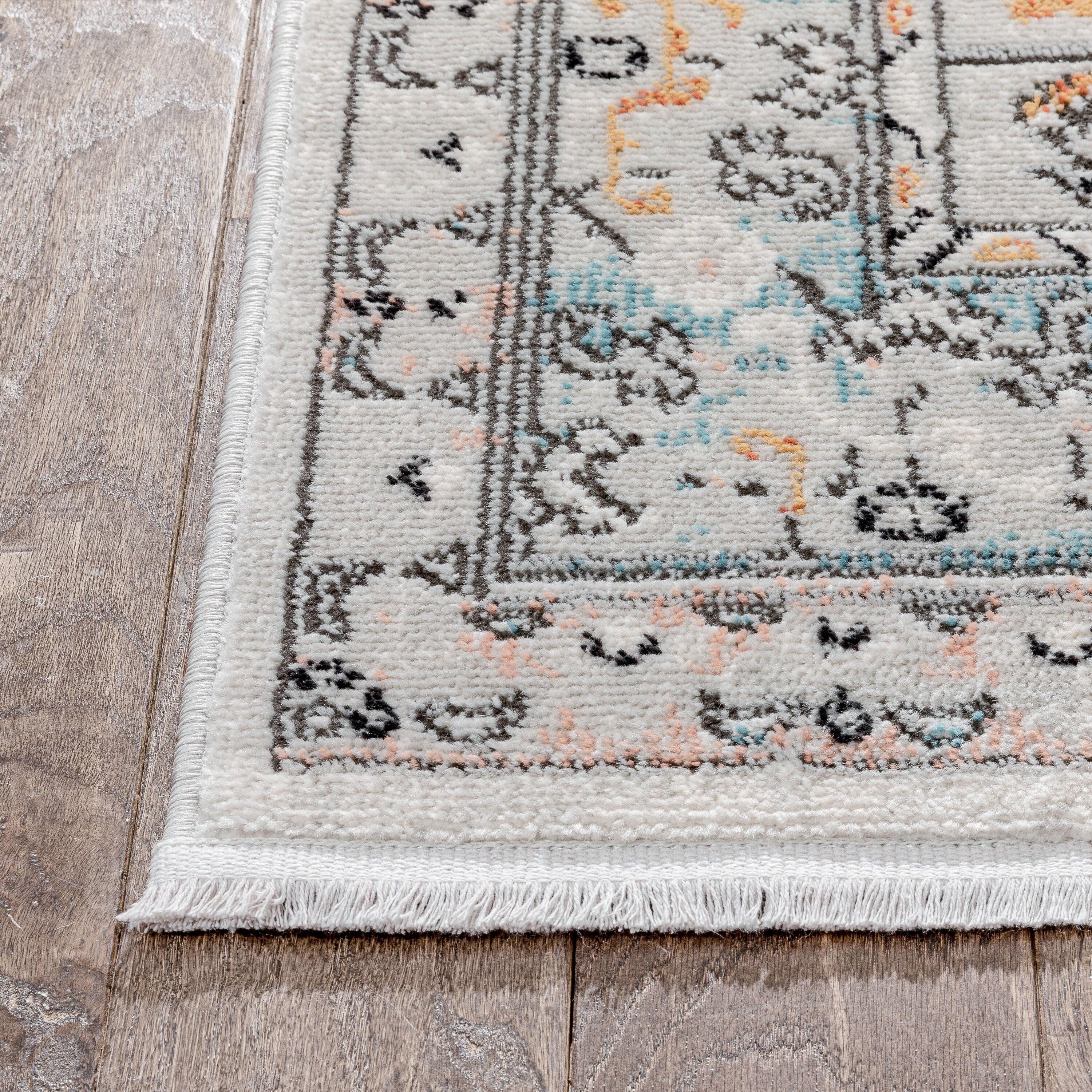 Well Woven Indira1 Jane Vintage Bohemian Aztec Tribal Blue 2' x 3' Area Rug