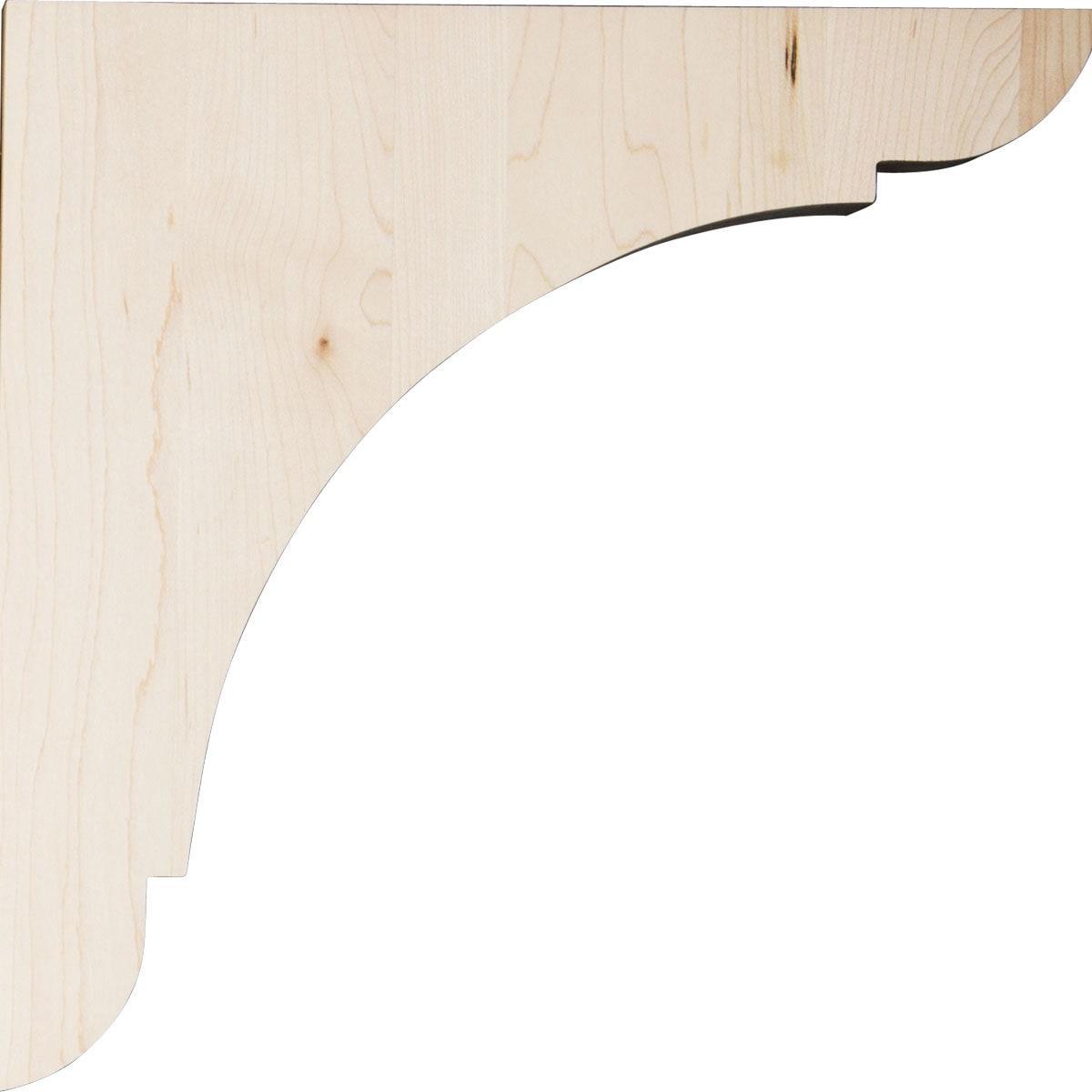 Ekena Millwork 1 3/4"W x 12"D x 12"H Extra Large Olympic Wood Bracket, Alder