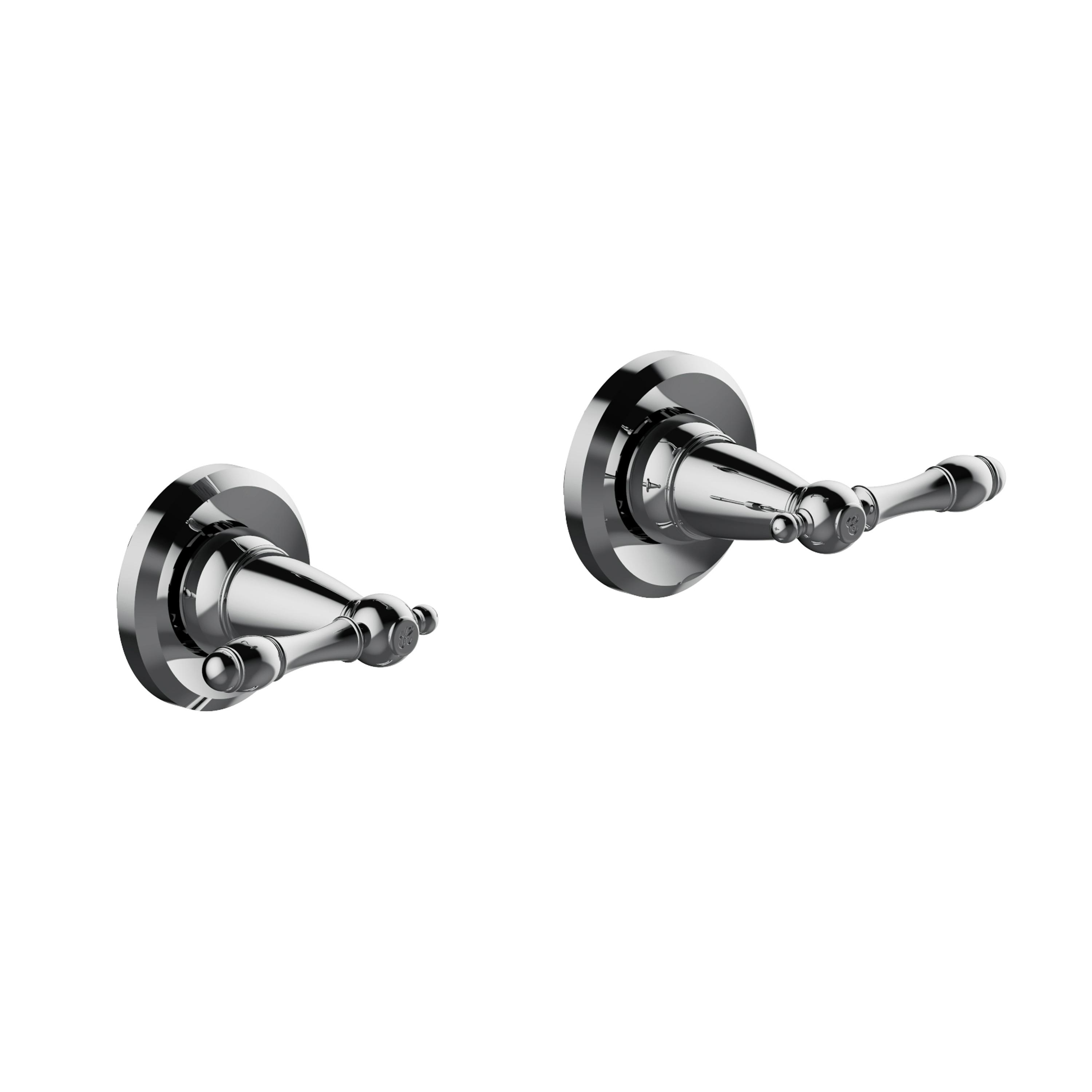 Design House 595694 Oakmont Classic Bath and Shower Trim with Single-Function Shower Head, 2-Handle Faucet and Valve for Bathroom, Polished Chrome