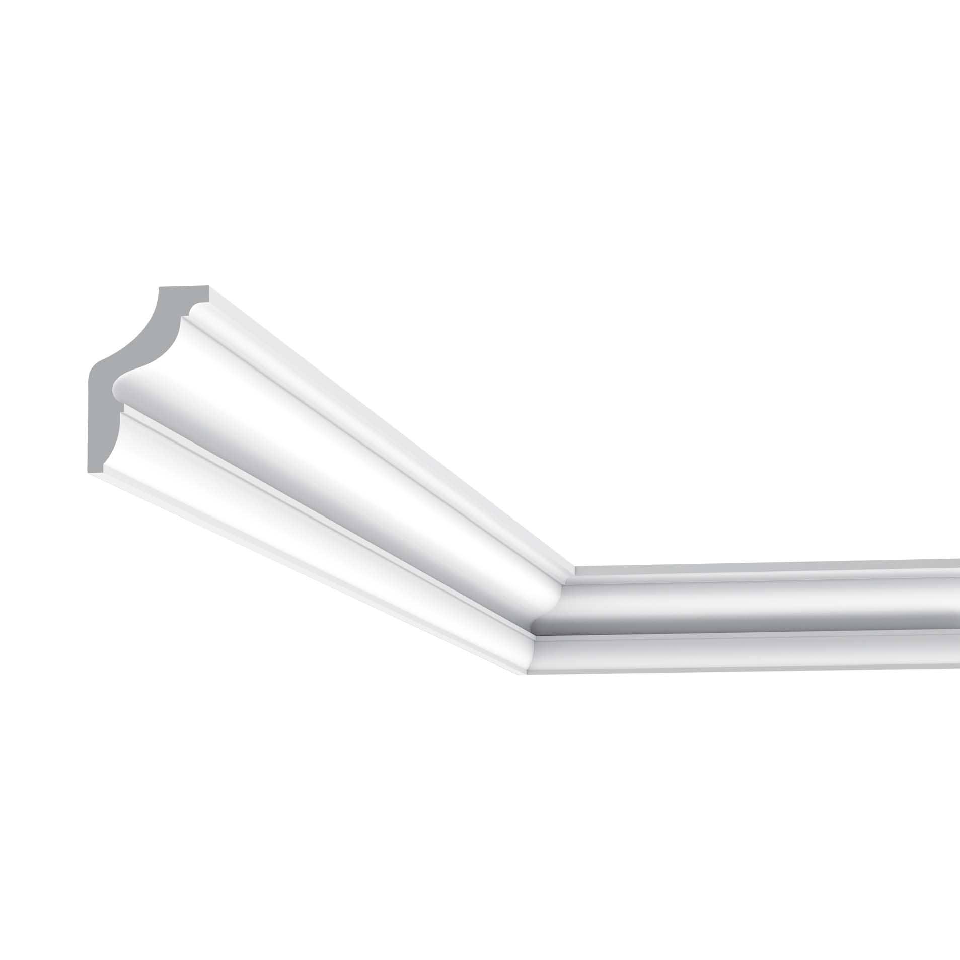 1.75'' H x 78.75'' W x 1.13'' D Plastic Crown (Set of 10)