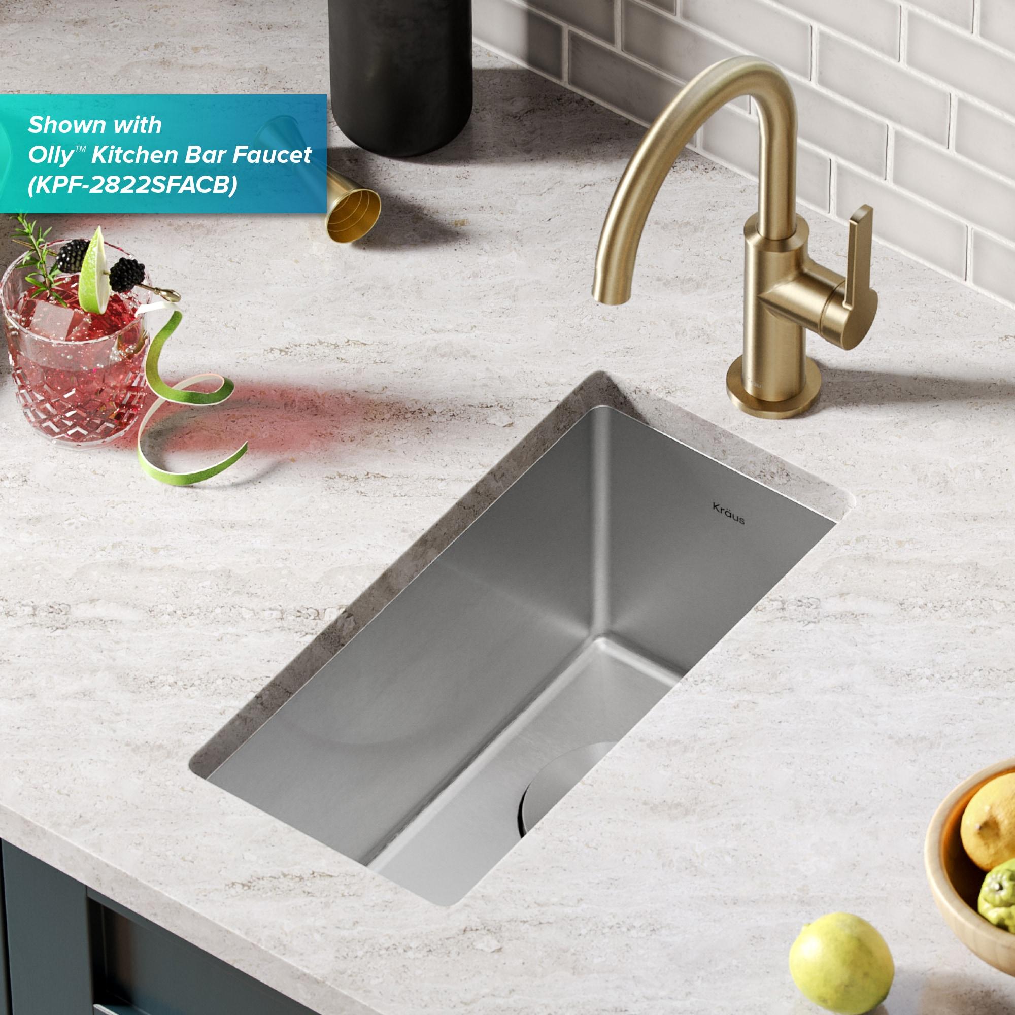 KRAUS Standart Pro Undermount 16 Gauge Stainless Steel Bar Kitchen Sink