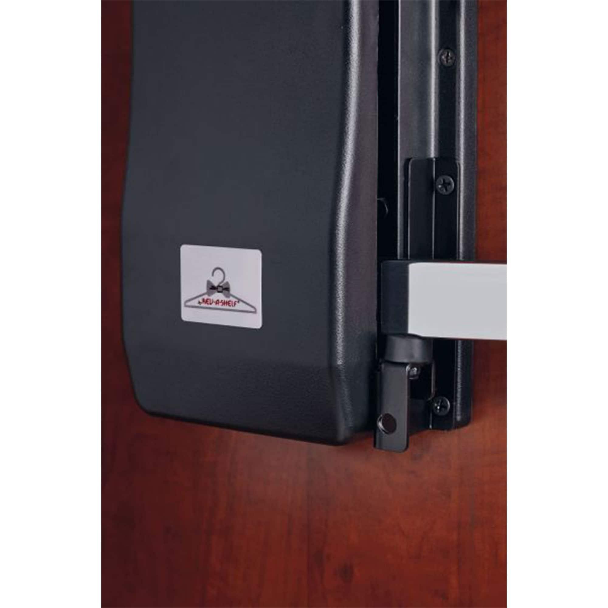 Rev-A-Shelf 26"-35" Pull Down Adjustable Side Mounted Closet Rod for Kitchen/ Bathroom Cabinets with Telescoping Handle & Hardware, Chrome, CPDR-2635