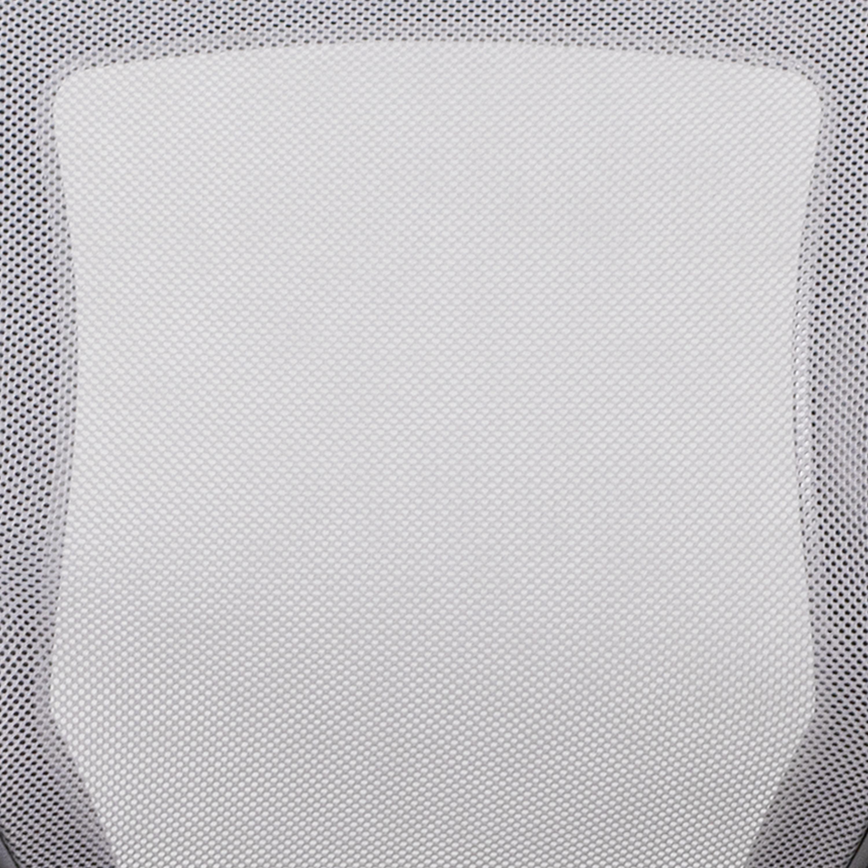 Flash Furniture Mid-Back Gray Mesh Swivel Ergonomic Task Office Chair with Gray Frame and Flip-Up Arms