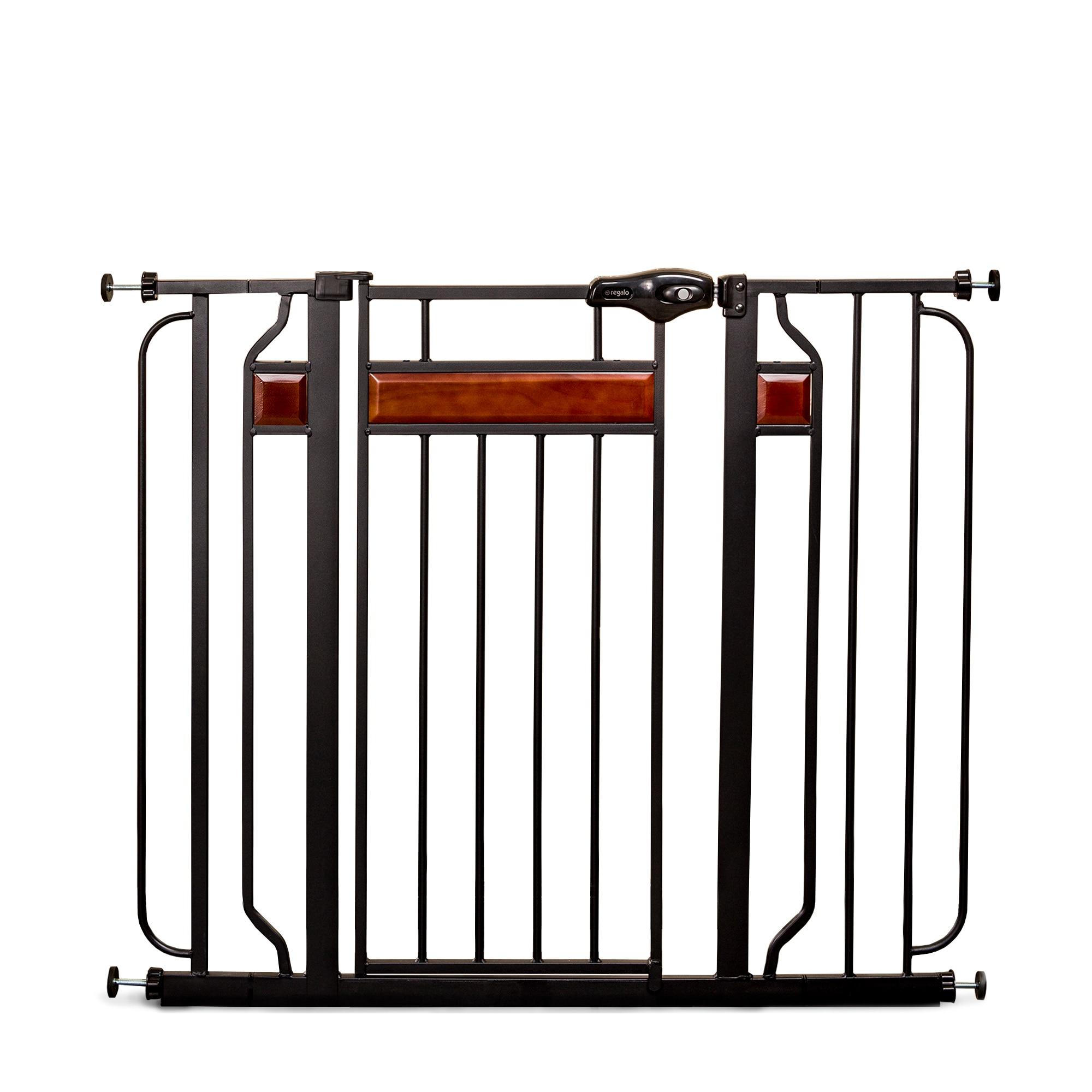 Regalo Extra Tall Home Accents Metal Walk Through Baby Gate