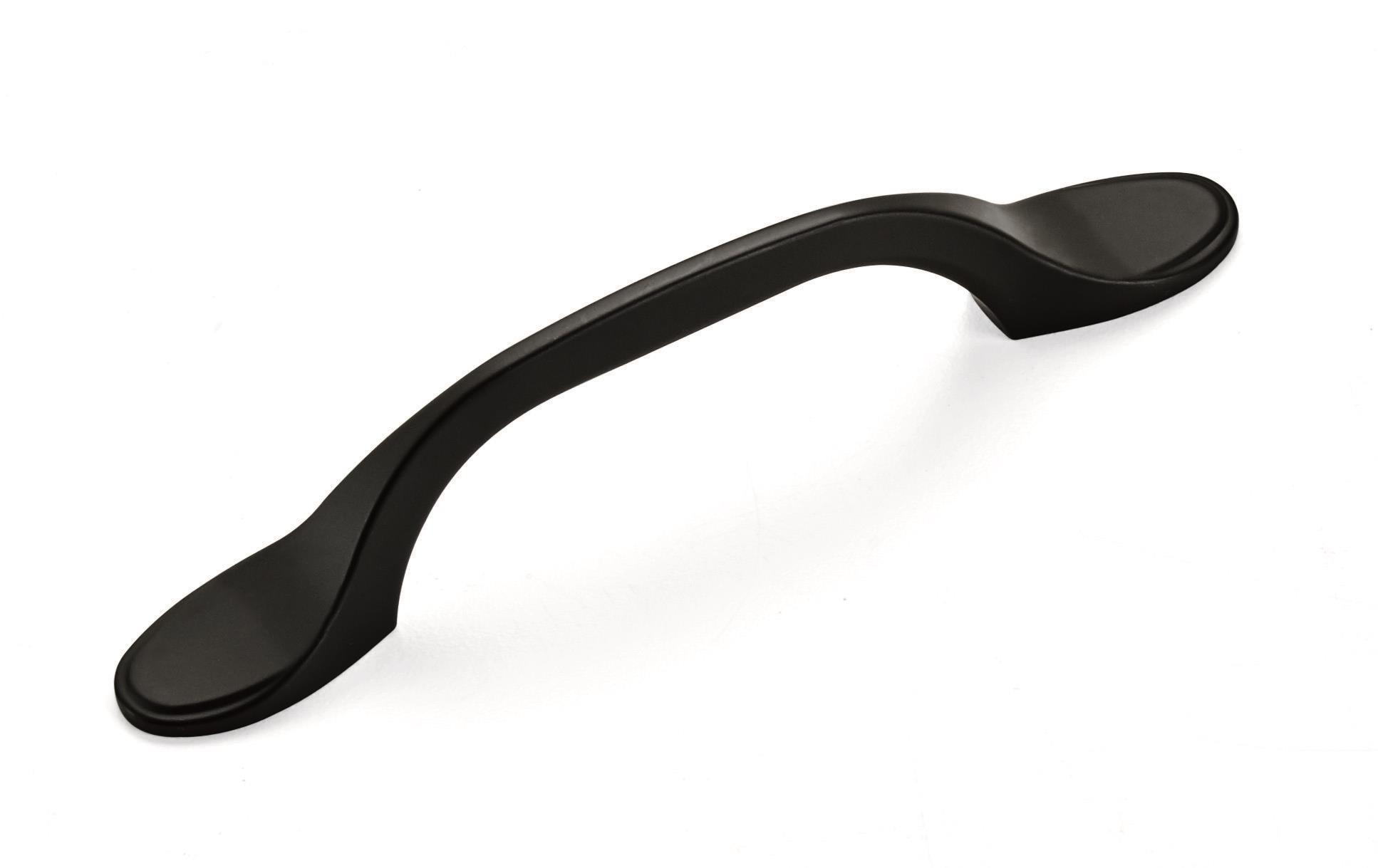 Matte Black Traditional 5" Cabinet Bar Pull with Mounting Hardware