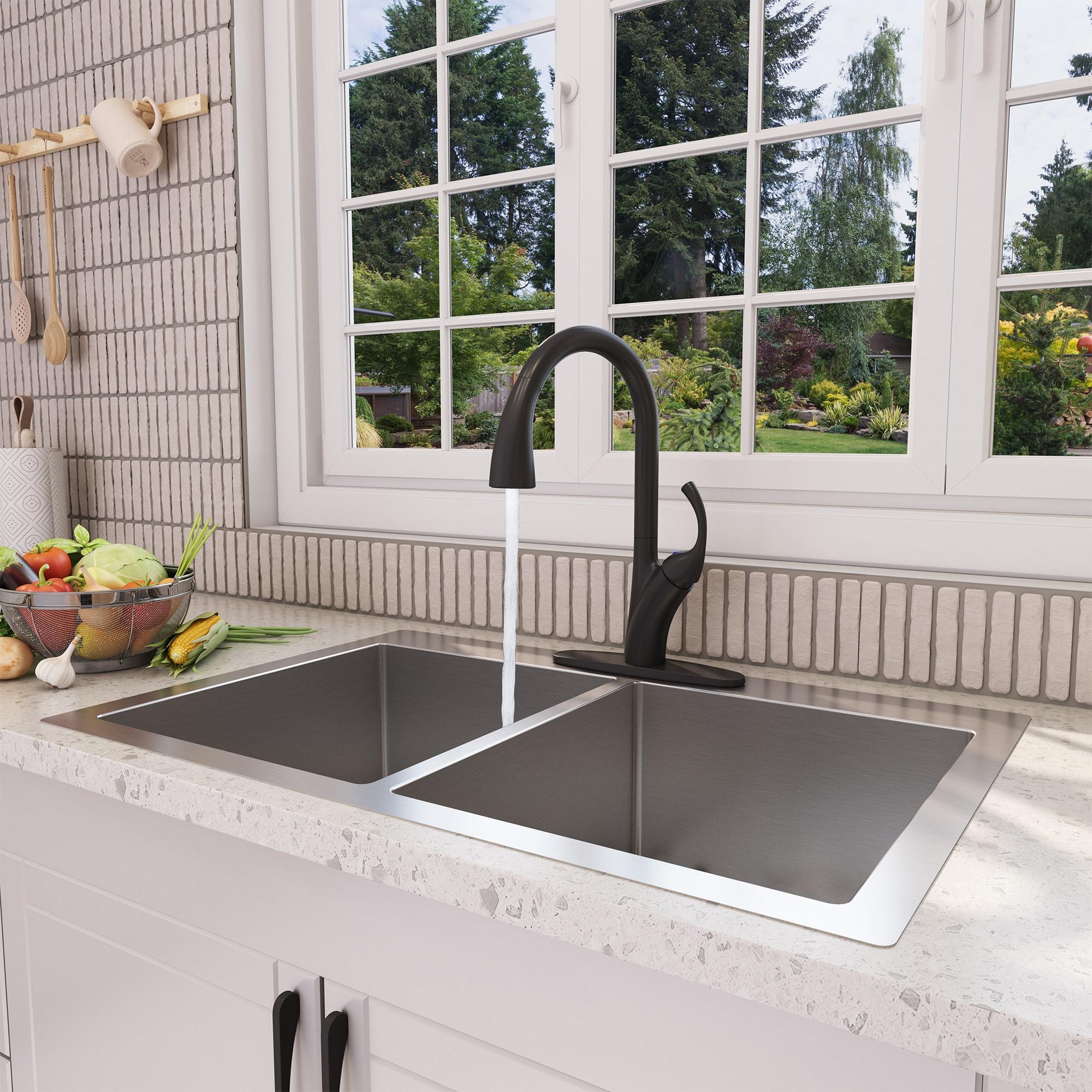 mondawe Mondawe Pull Down Kitchen Faucet MD-D48-BN