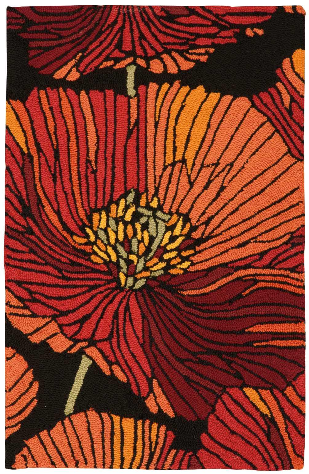 Nourison Fantasy Black Area Rug FA24 1'9" x 2'9"