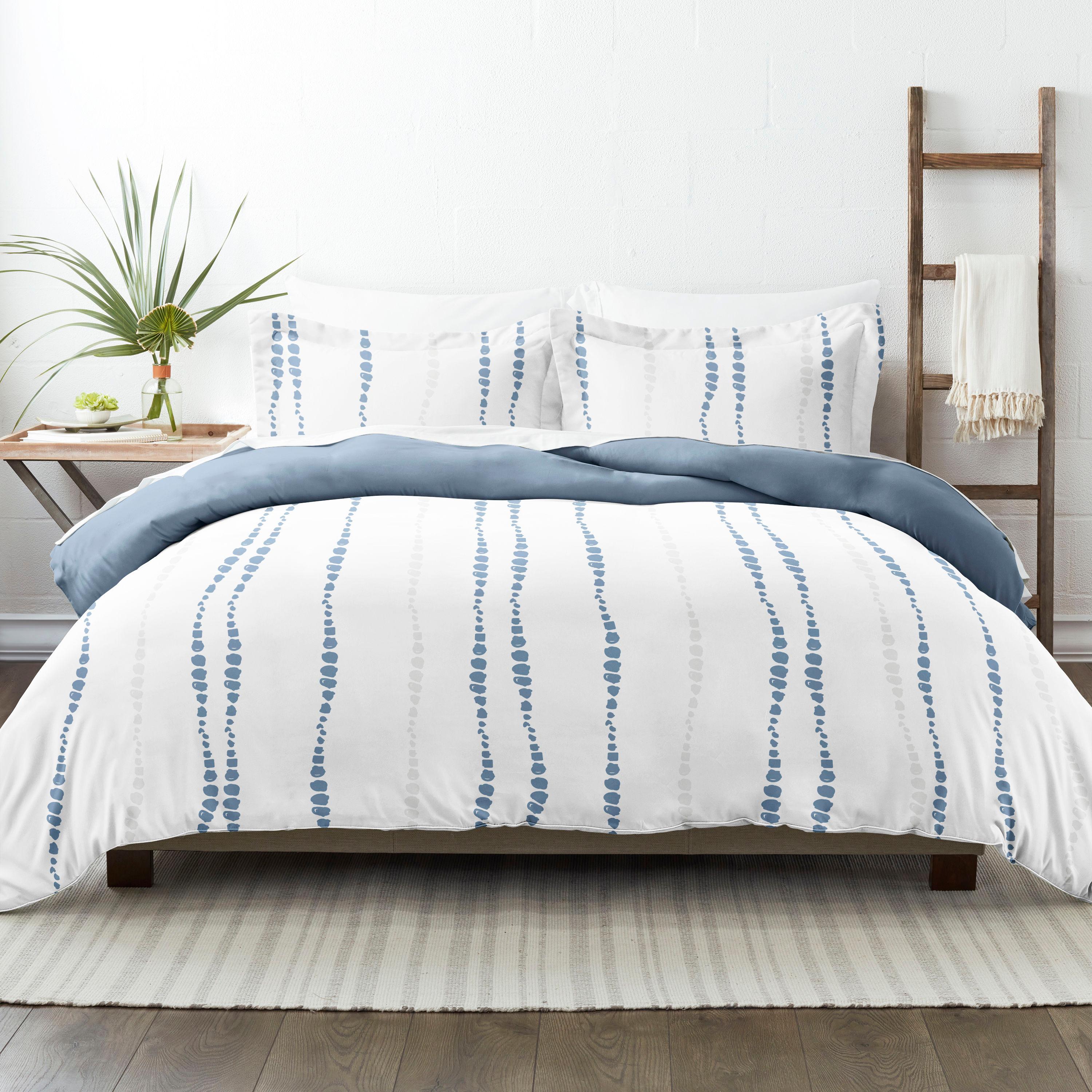 IEnjoy Home Urban Vibe Pattern Reversible Duvet Cover Set