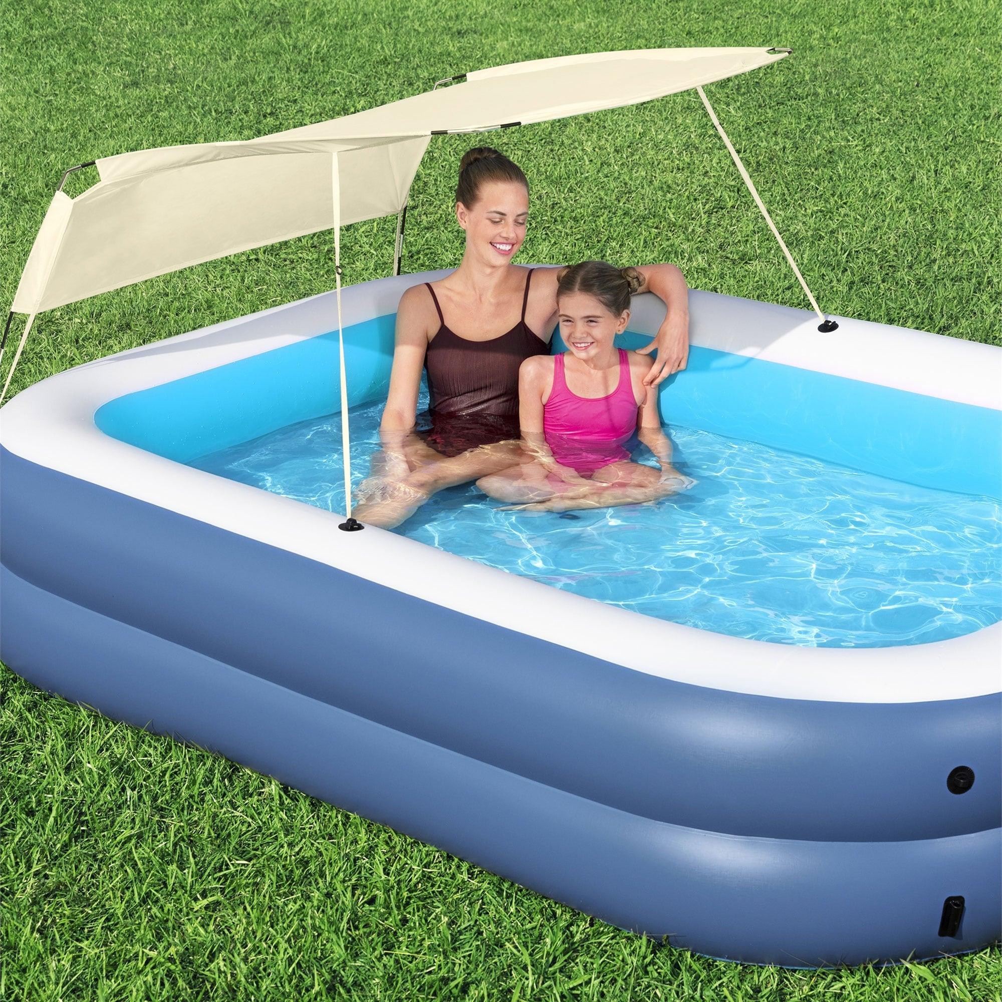 Bestway Plastic Rectangle Inflatable Pool 55'' H x 70'' W x 100'' L