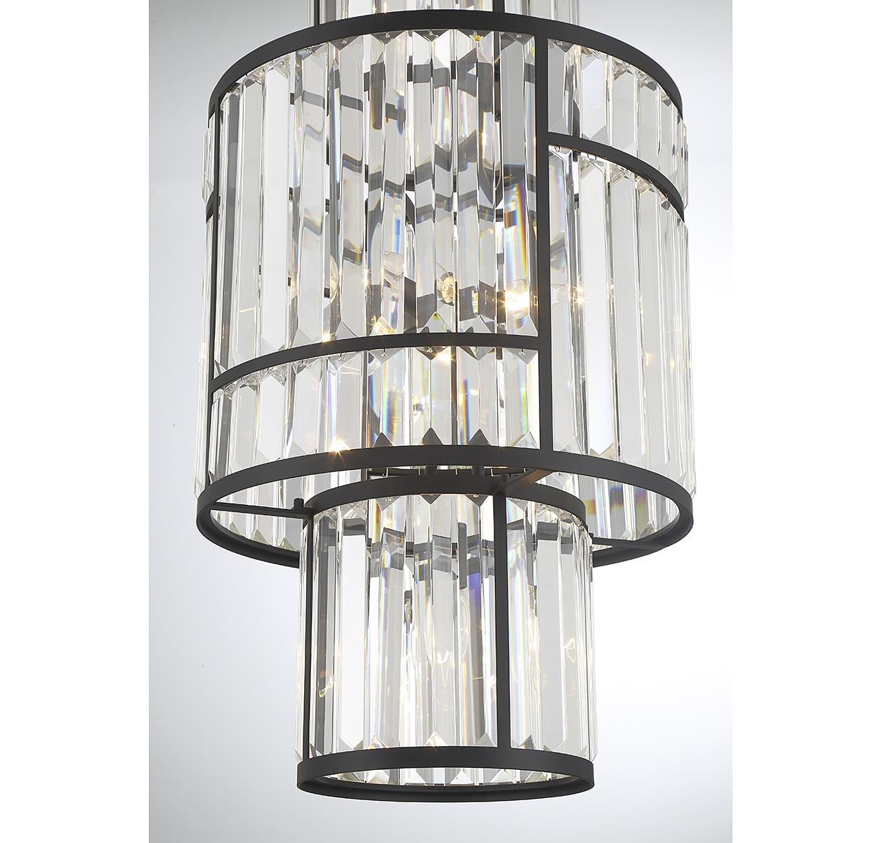 Savoy House Rohe 8 - Light Pendant in  Matte Black