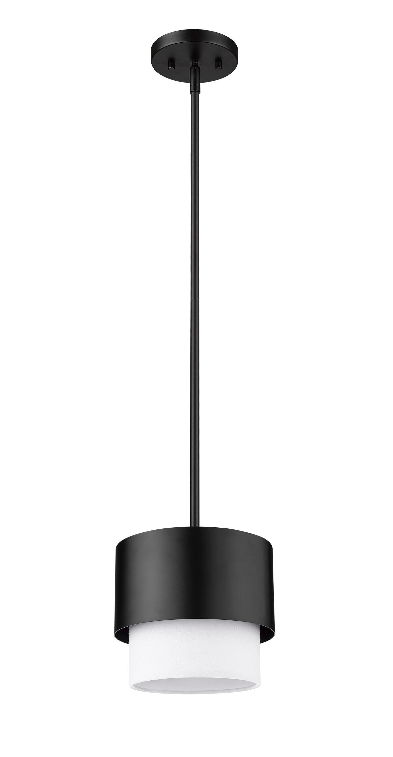 Z-Lite Counterpoint 1 - Light Pendant in  Matte Black