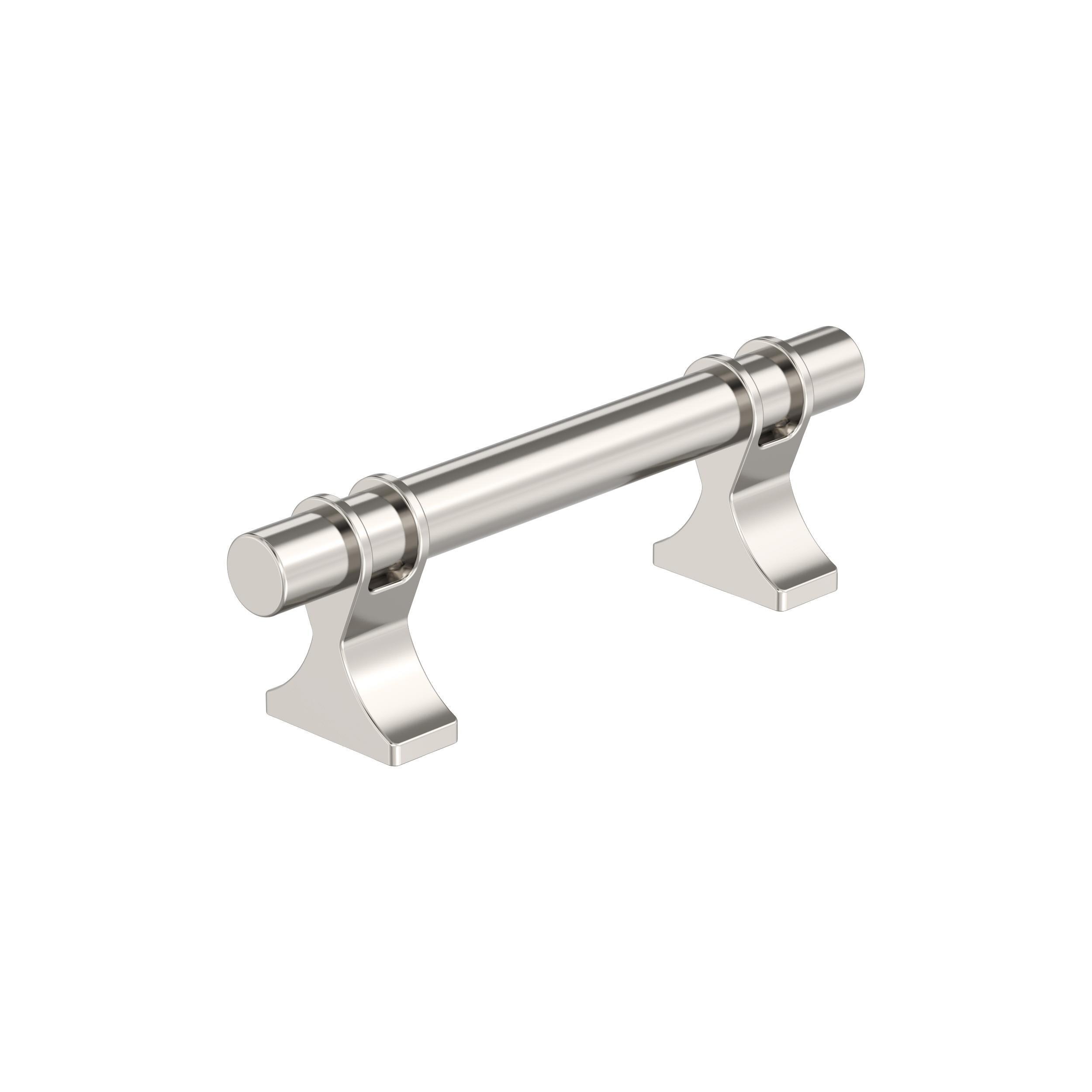 Amerock Davenport 3 inch (76mm) Center-to-Center Polished Nickel Cabinet Pull