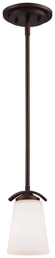 1 Light Mini Pendant In Transitional Style 7.5 Inches Tall By 4.75 Inches Wide-Vintage Bronze Finish Minka Lavery 4961-284