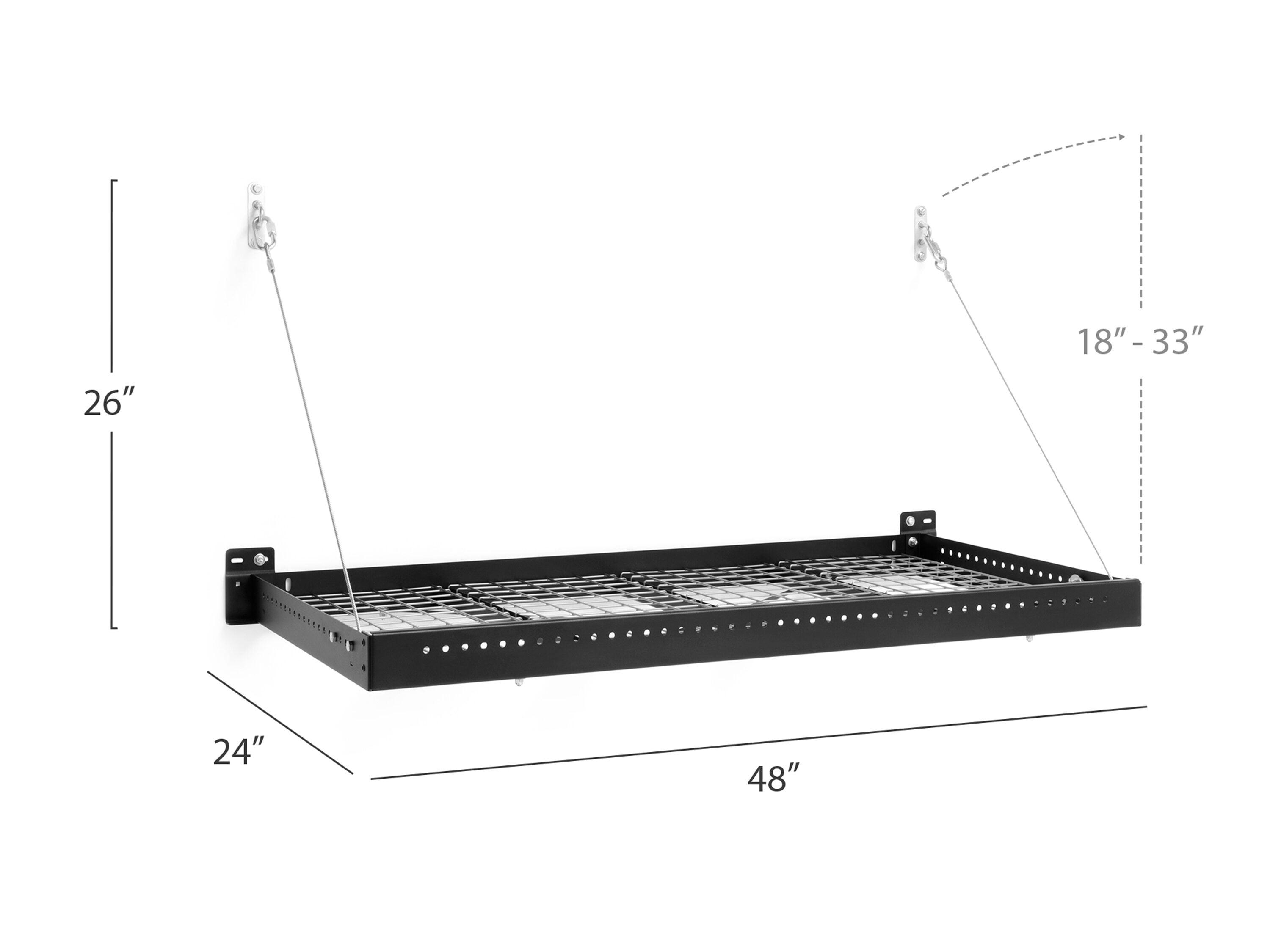 Pro Series 2 ft. x 4 ft. Wall Mounted Steel Shelf