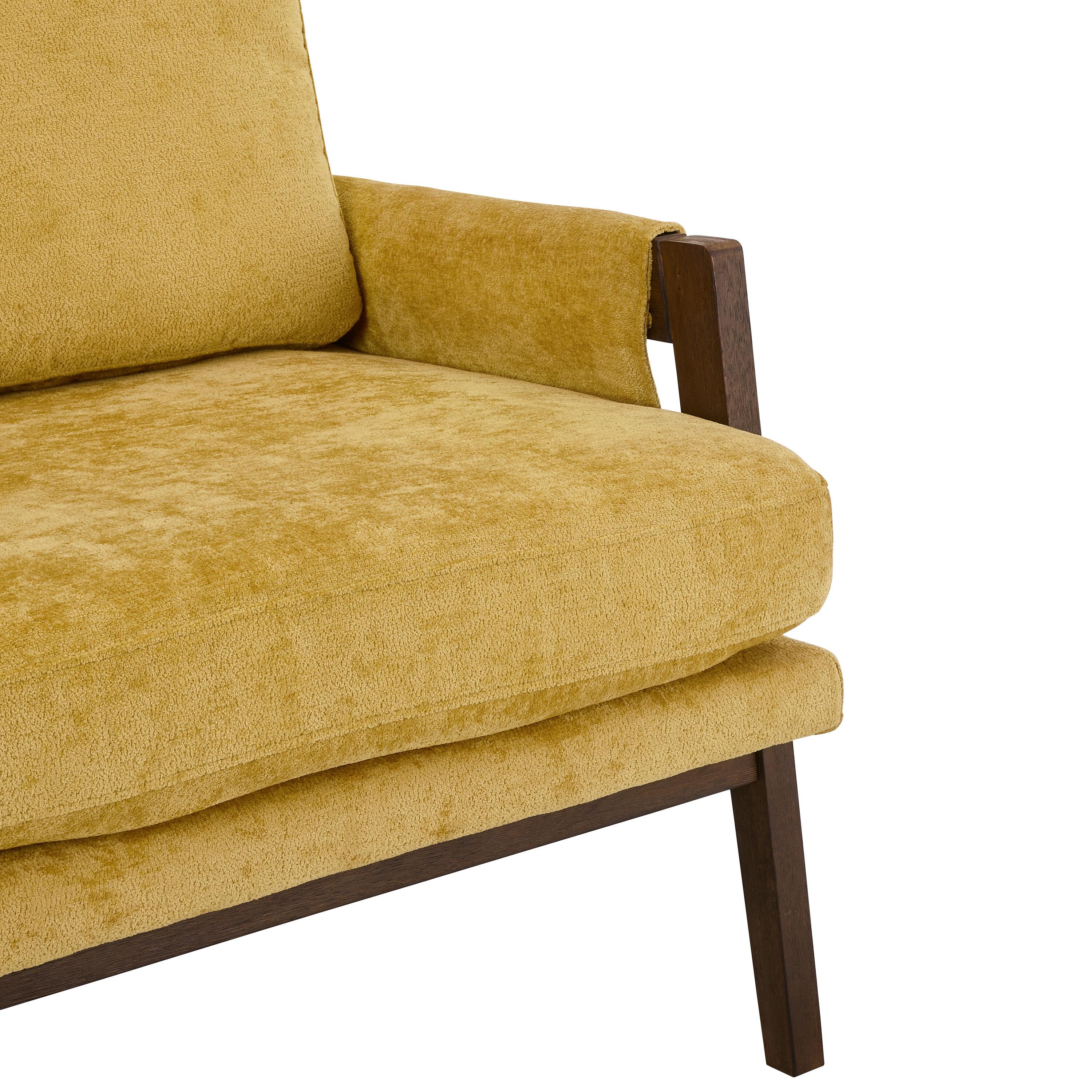 Roundhill Furniture Kelly Mid-Century Modern Velvet Accent Armchair