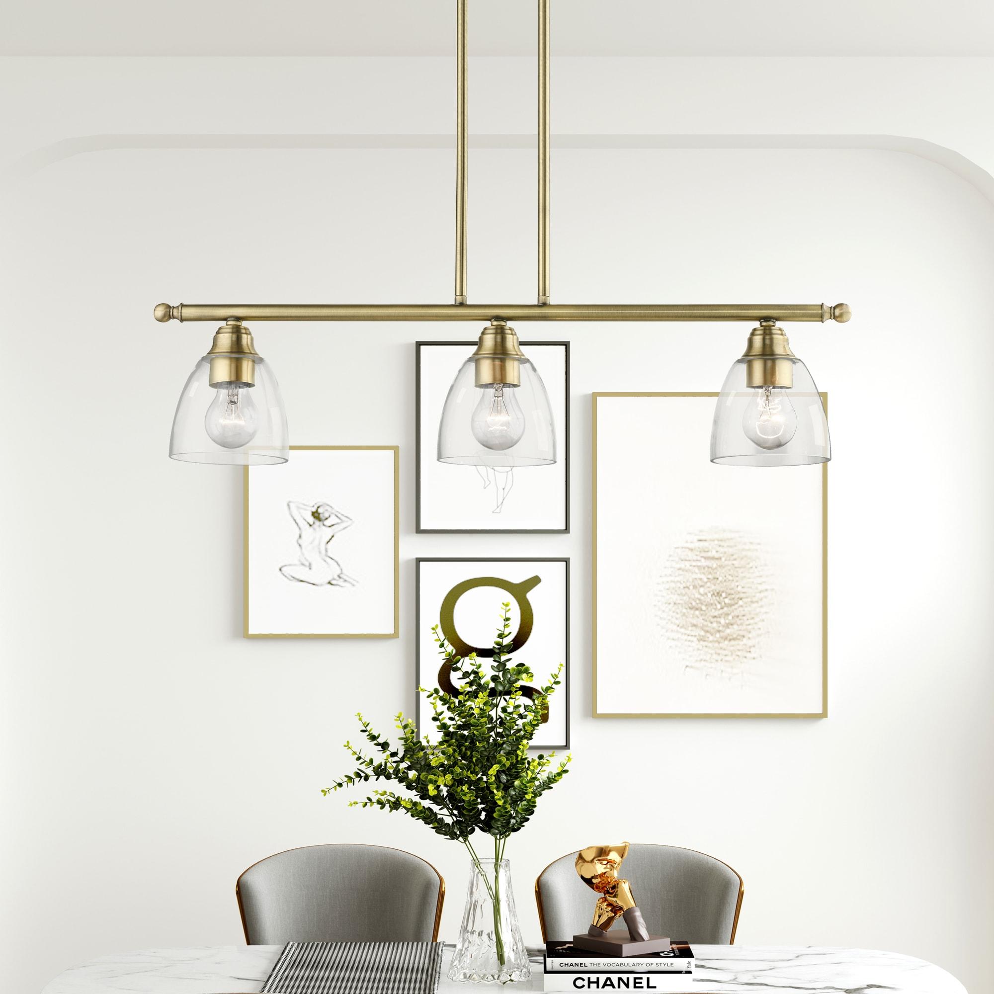 Livex Lighting Montgomery 3 - Light Chandelier in  Antique Brass