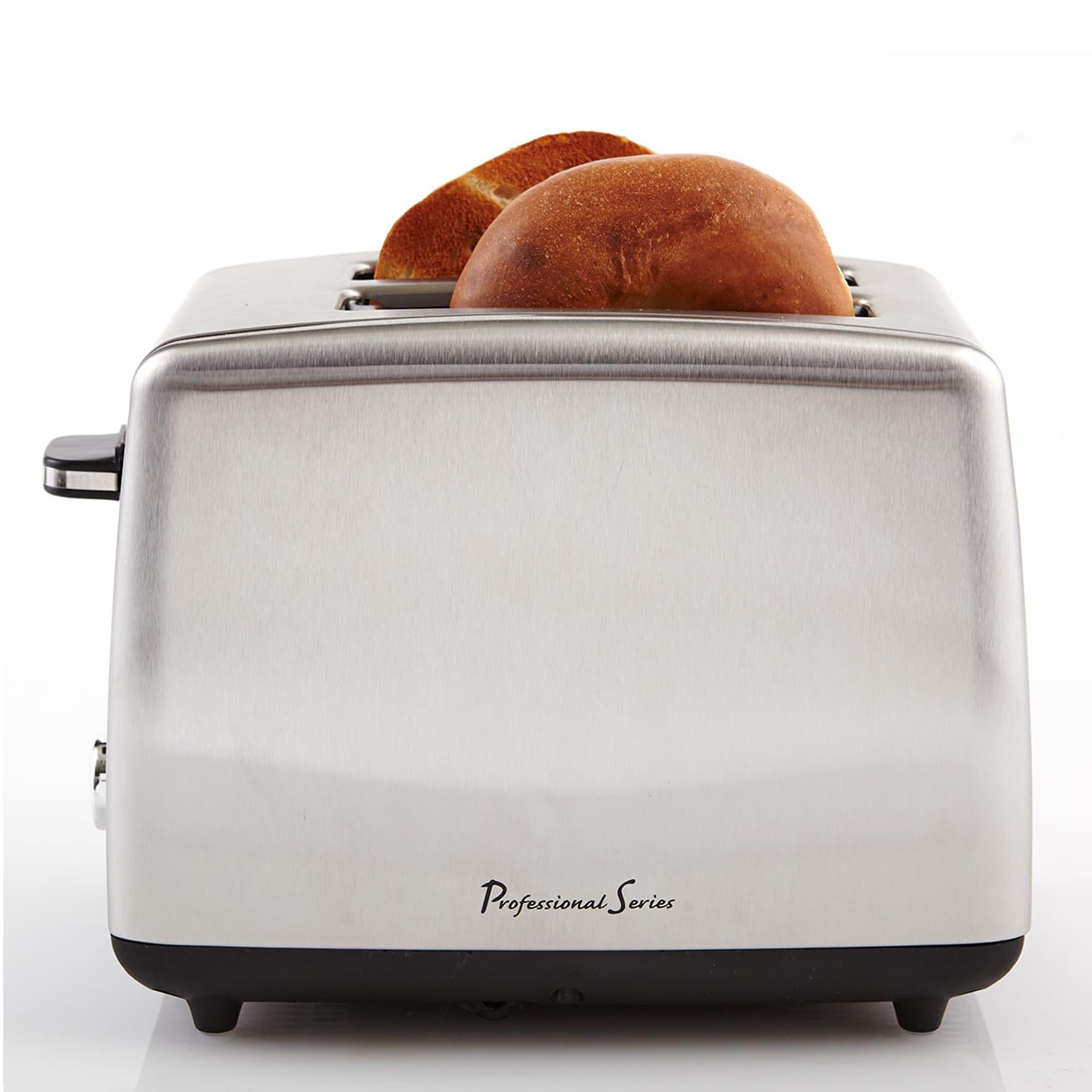 Continental Electric Professional Series 2 Slice Wide Slot Toaster Stainless