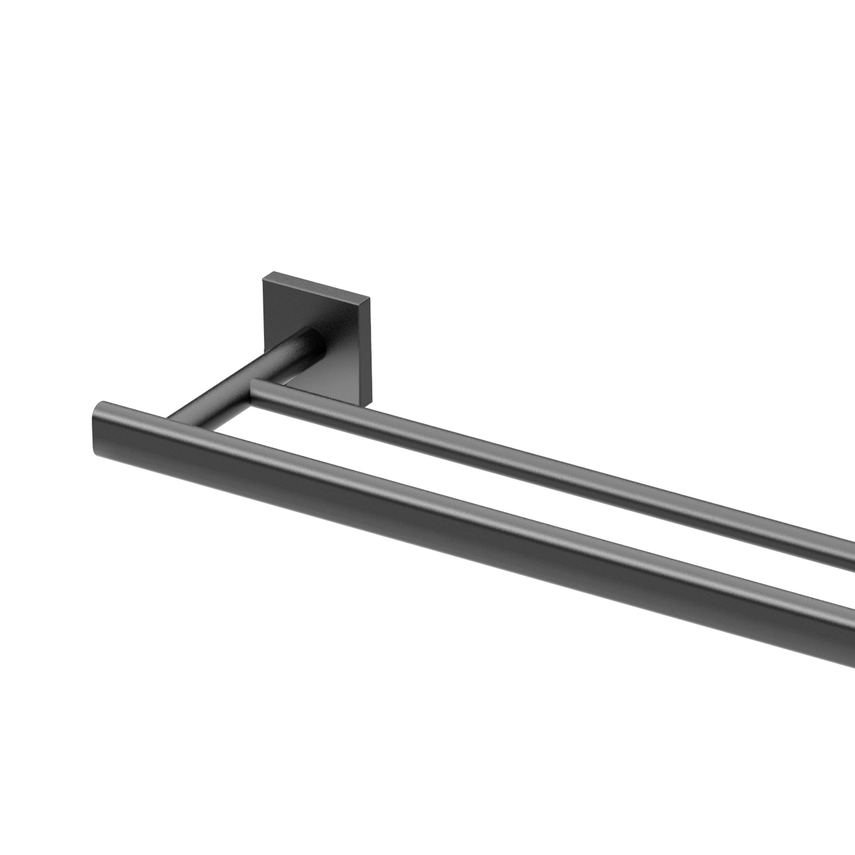 Elevate 24" Wall Mount Double Towel Bar | Towel Rack with 2 Bars