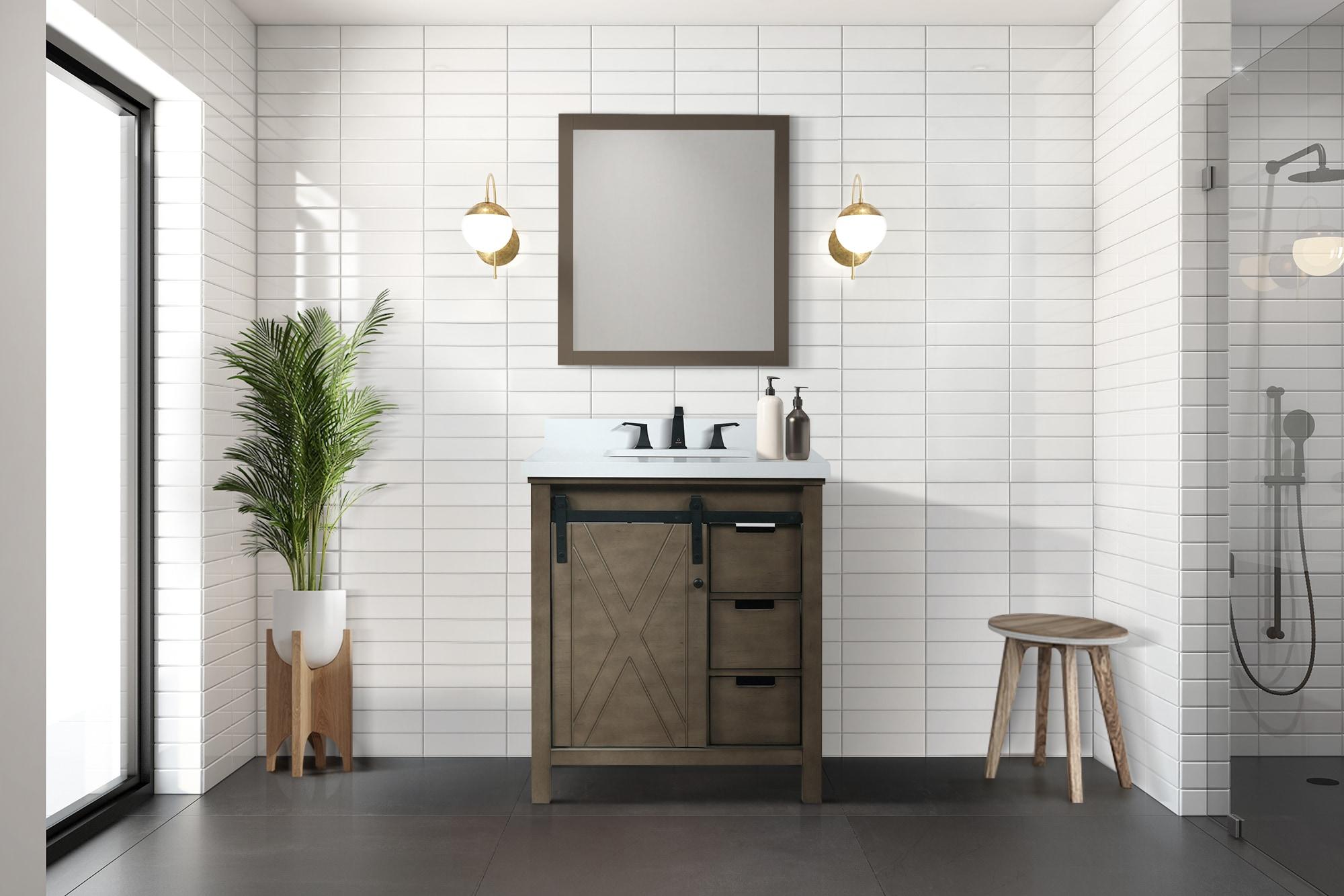 Lexora Marsyas 30 in W x 22 in D Single Bath Vanity