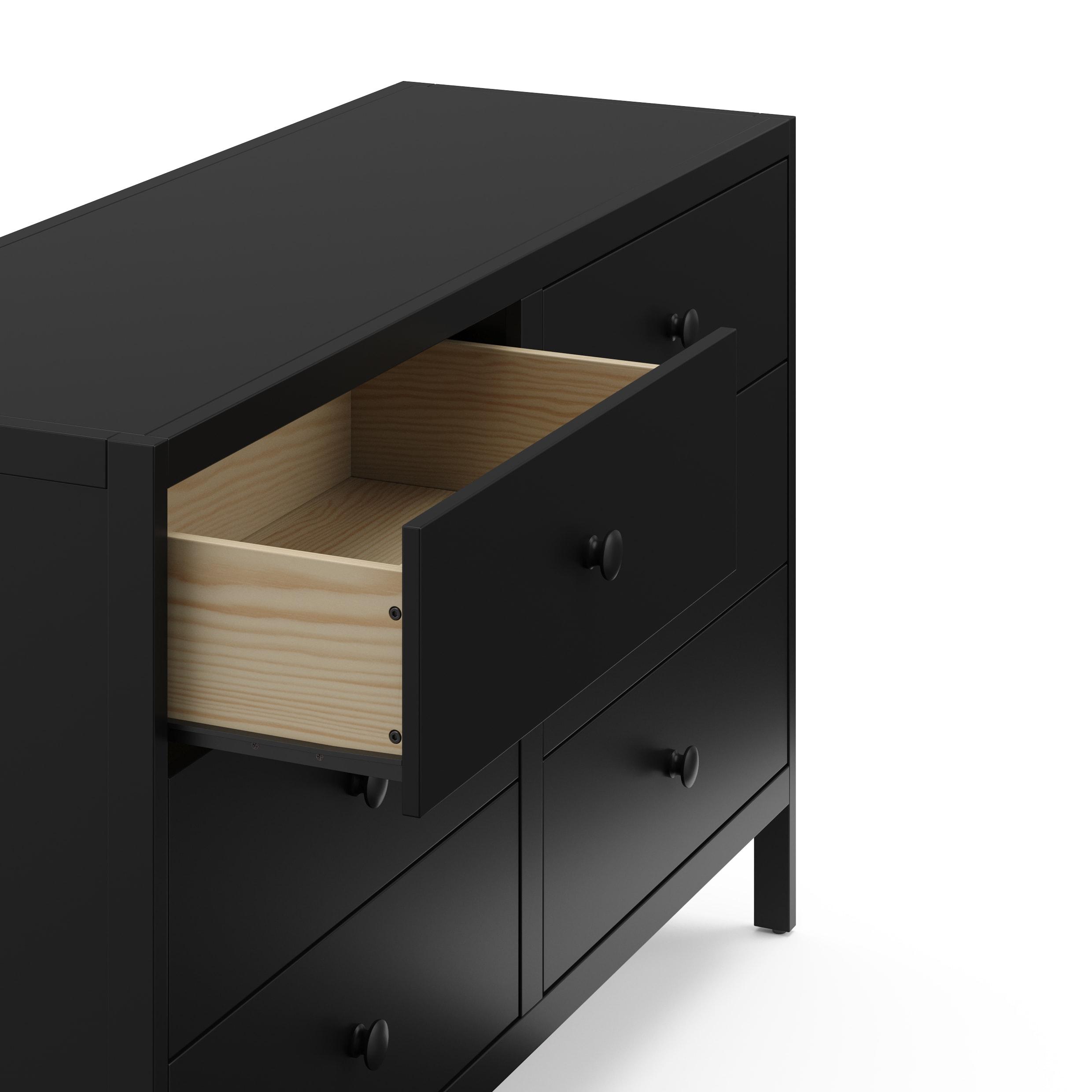 Graco Universal 6-Drawer Double Dresser - Black