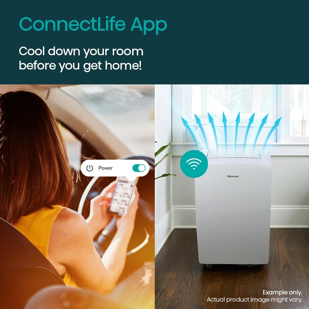 Hisense ap1022hw1gd portable AC with Heat  for 550SqFt