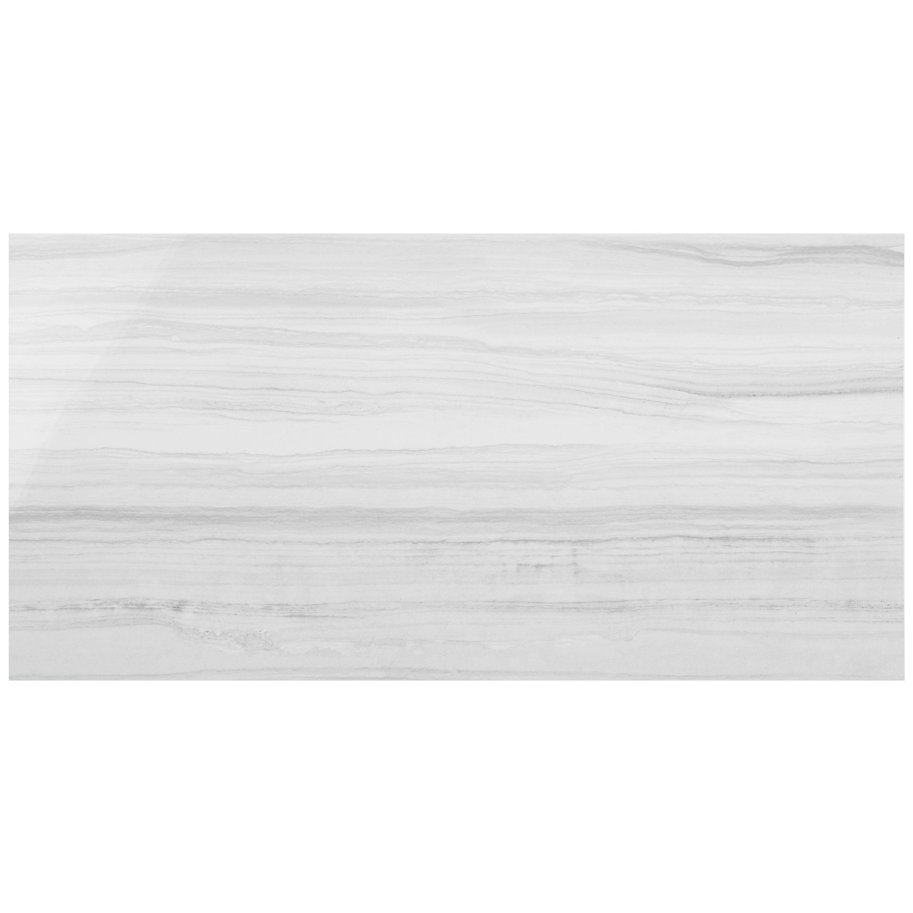 Bond Tile 12" x 24" Polished Marble Look Porcelain Floor and Wall Tile