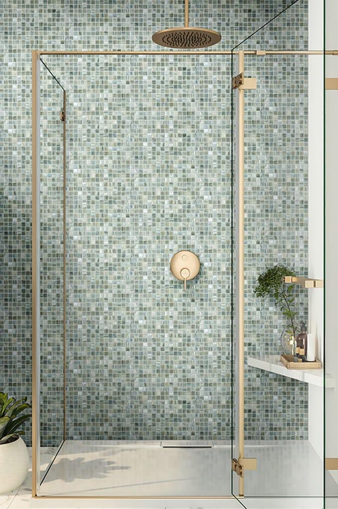 Celestial 0.8" x 0.8" Glass Grid Mosaic Wall & Floor Tile