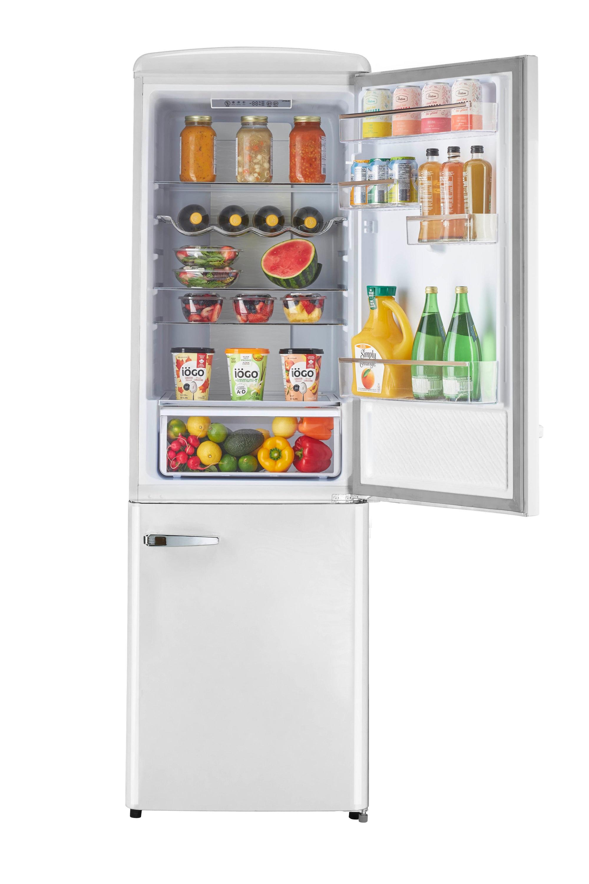 Unique Appliances Classic Retro 23.6" Frost-Free 11.7 cu. ft. Energy Star Certified Bottom Freezer Refrigerator UGP-330L W AC