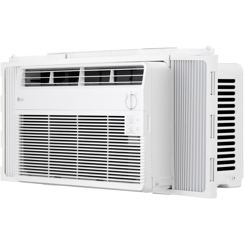 LG 5000 BTU Window Air Conditioner for up to 150 Sq. Ft. with 2 Cooling and Fan Speeds in White