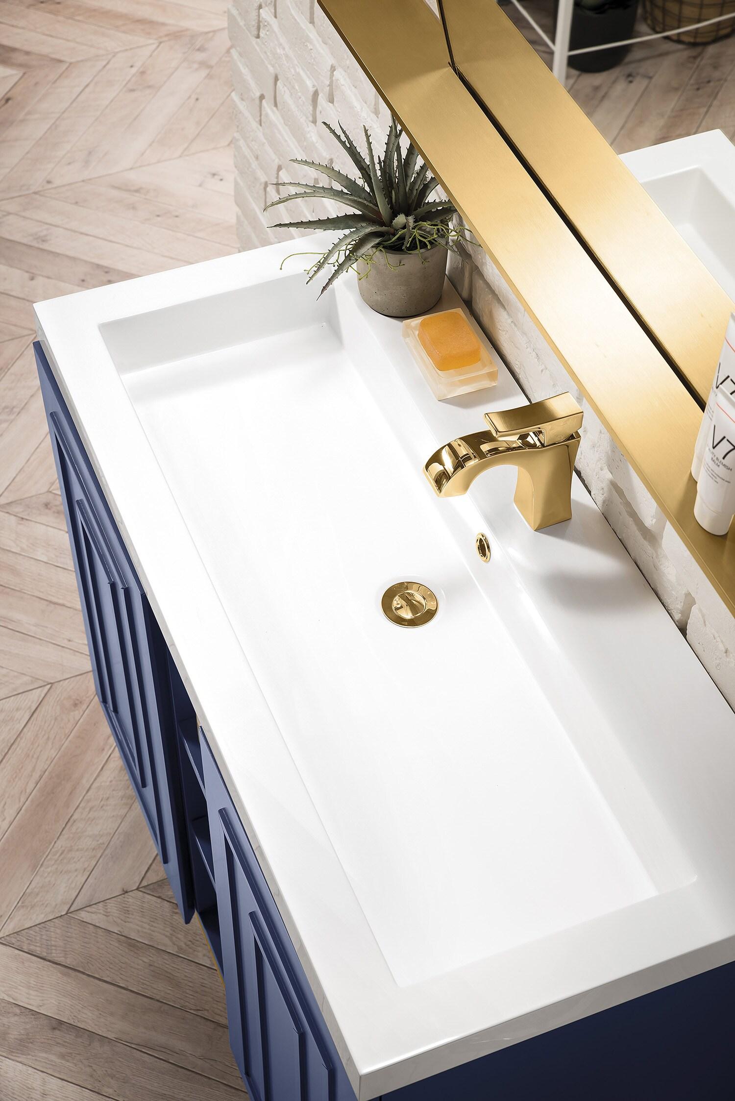 Alicante 39.5'' Single Bathroom Vanity with Solid Surface Top