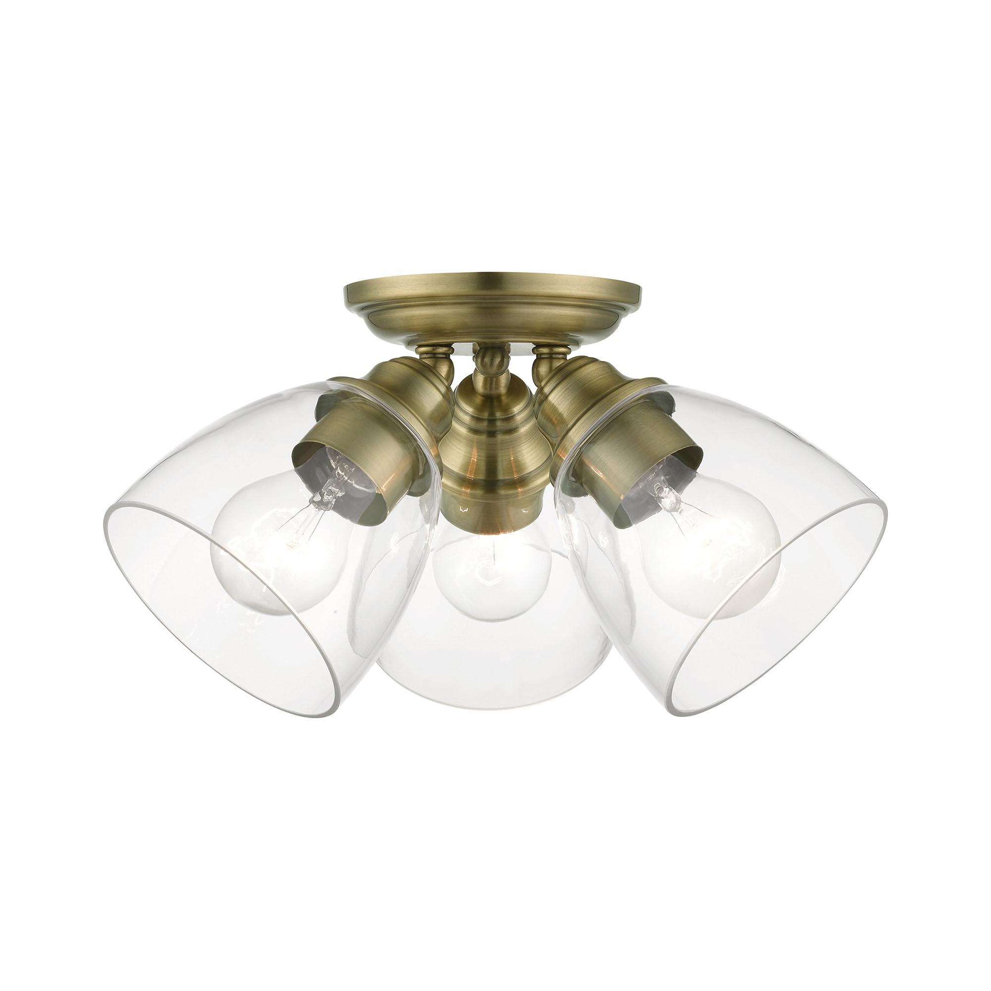 Gunnbjorn 3-Light 14.25" Semi Flush Mount