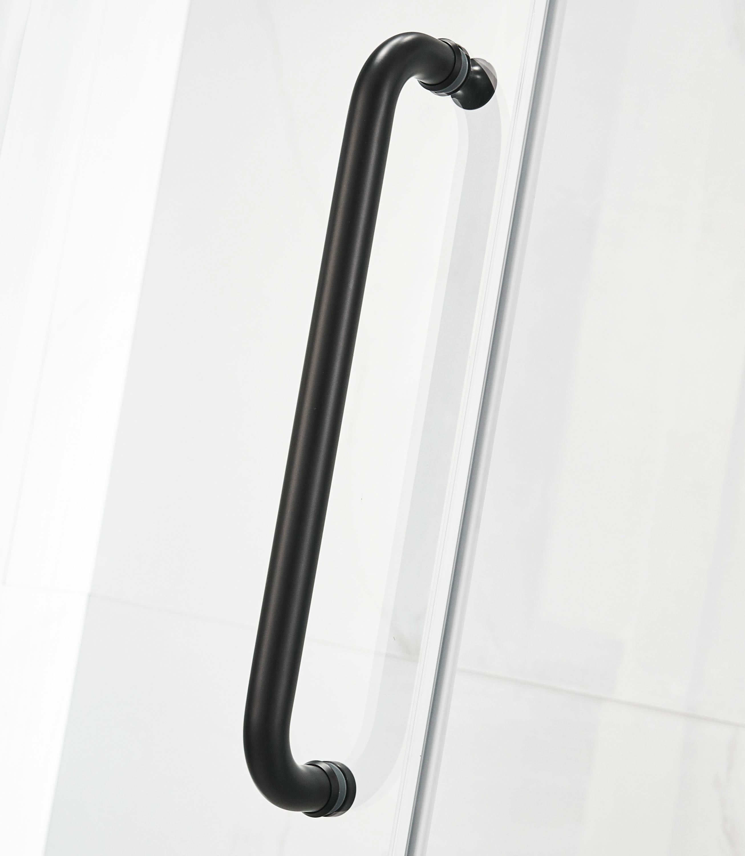 ANZZI SD-AZ13-01MB Madam Series 48" W x 76" H Single Sliding Semi-Frameless Shower Door