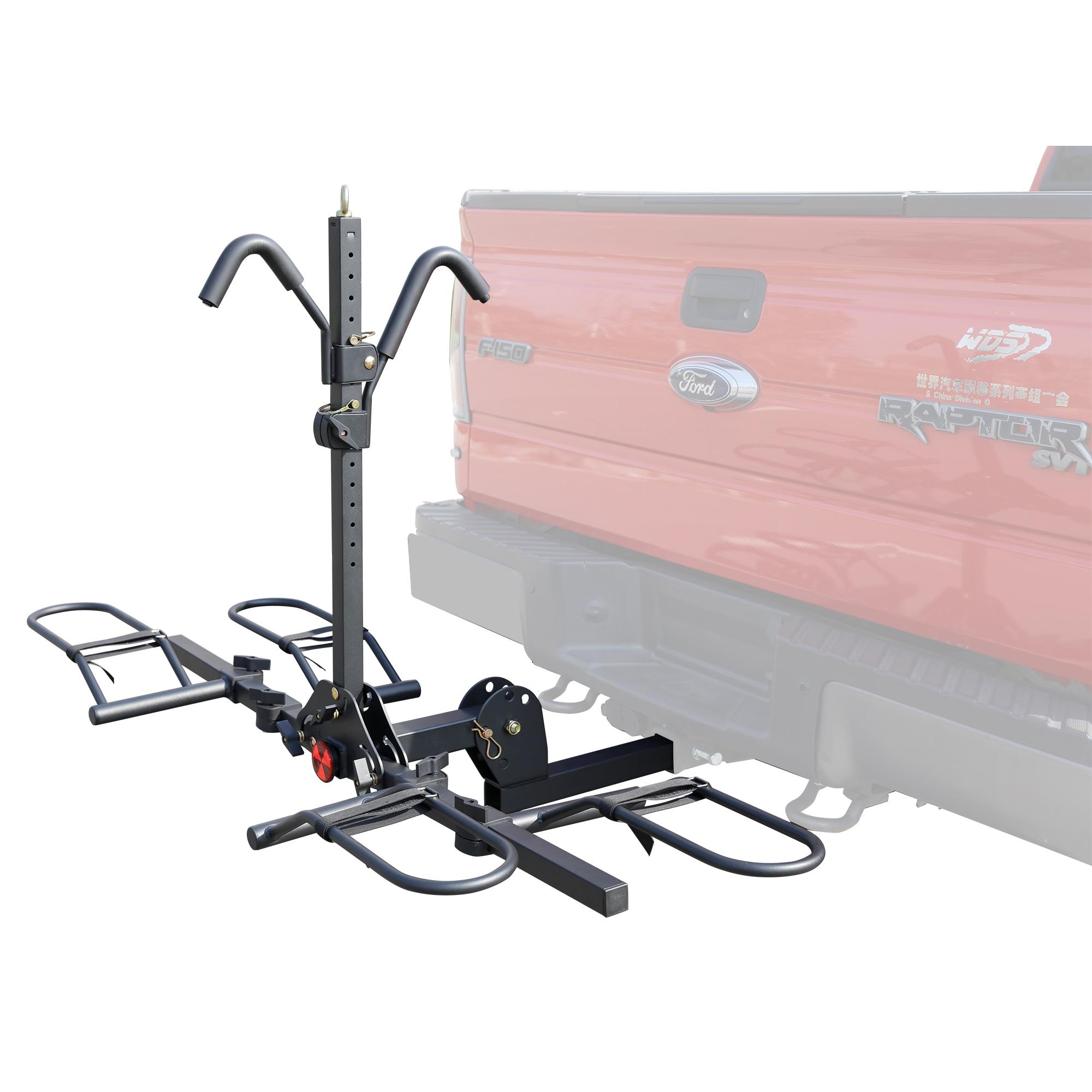 Young Electric Bike Rack 200lb Capacity Alloy Steel Hitch Mount Style for Cars Trucks SUVs RV, fits Bikes with up to 5-inch Fat Tire Carrier Rack, with 2'' Receiver