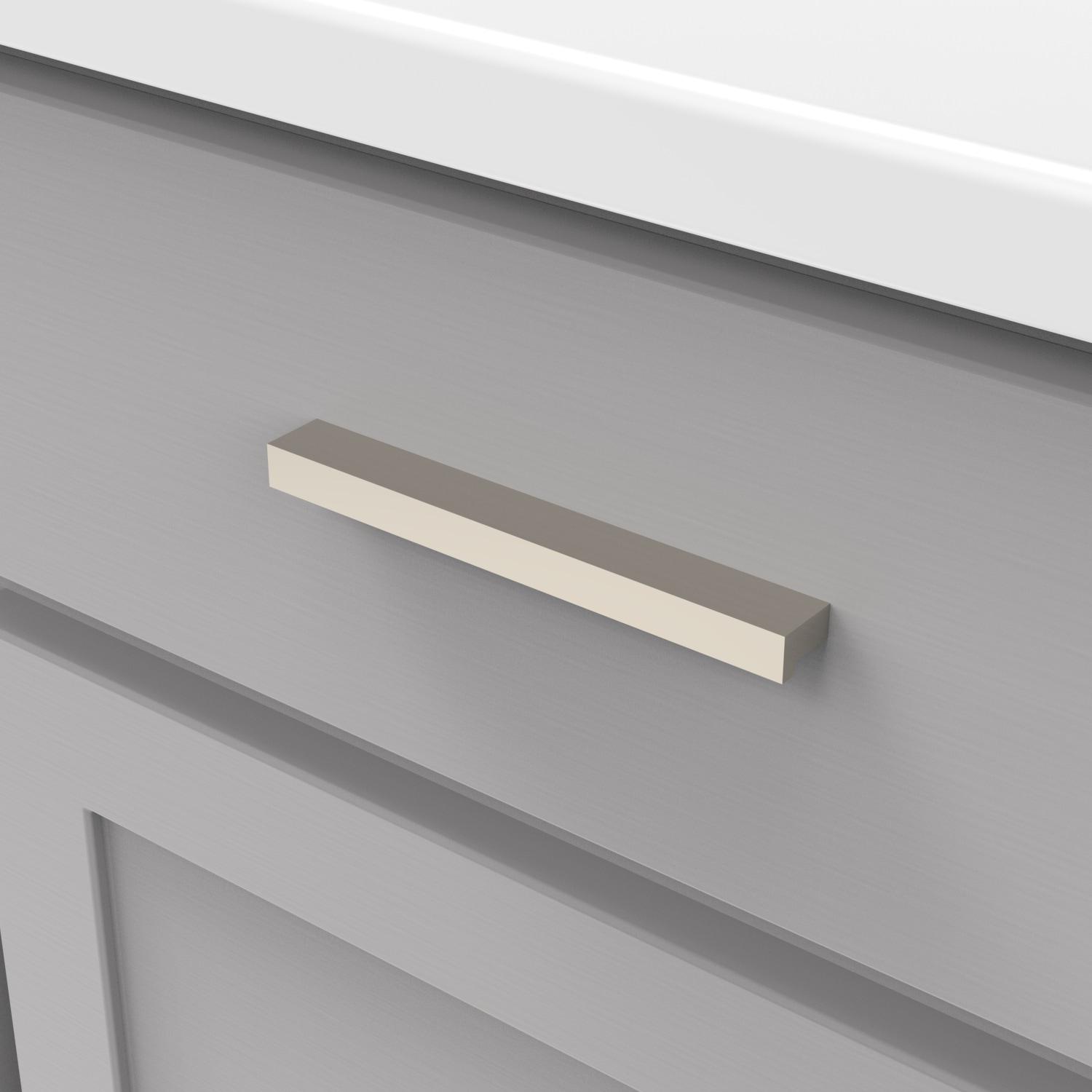 Hickory Hardware Streamline Kitchen Cabinet Handles, Solid Core Drawer Pulls for Cabinet Doors, 5-1/16" (128mm) (Set of 10)