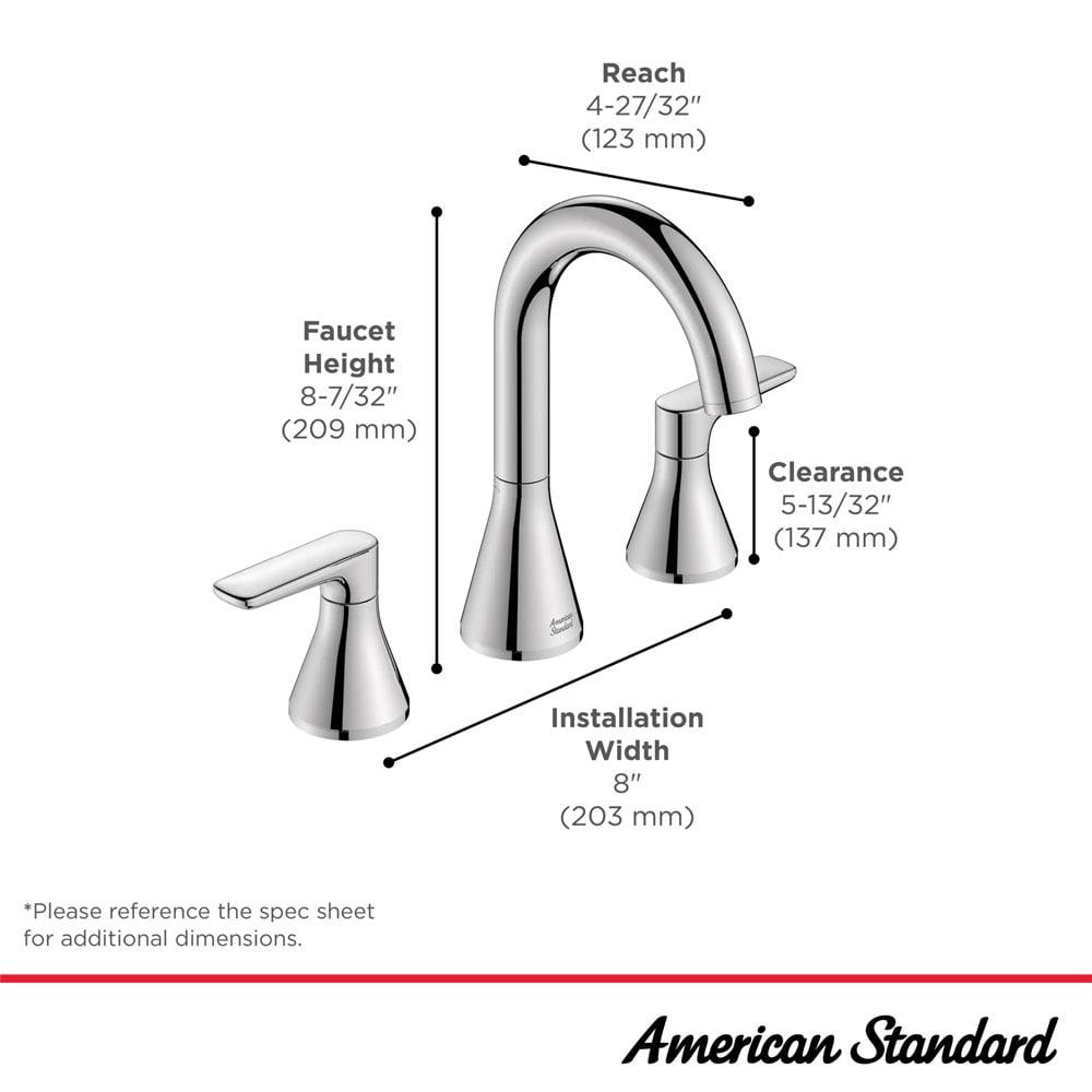 Widespread 2-handle Bathroom Faucet with Drain Assembly