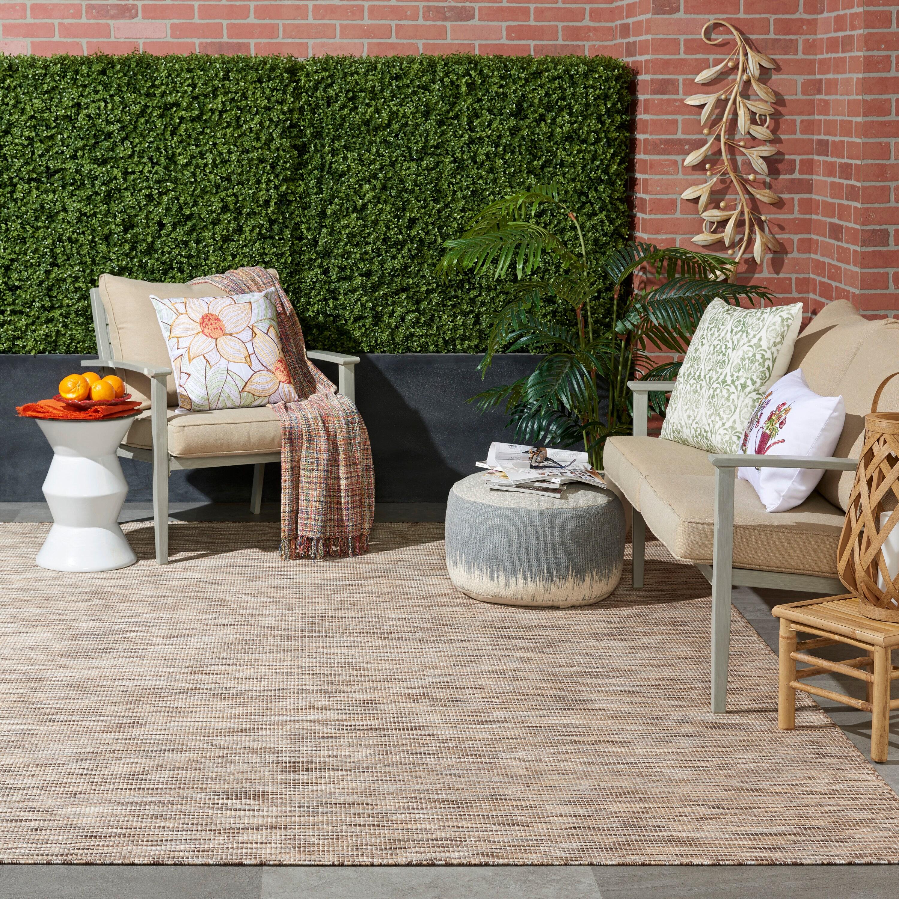 Nourison Positano POS01 Indoor/outdoor Area Rug - Beige 8' x 10'