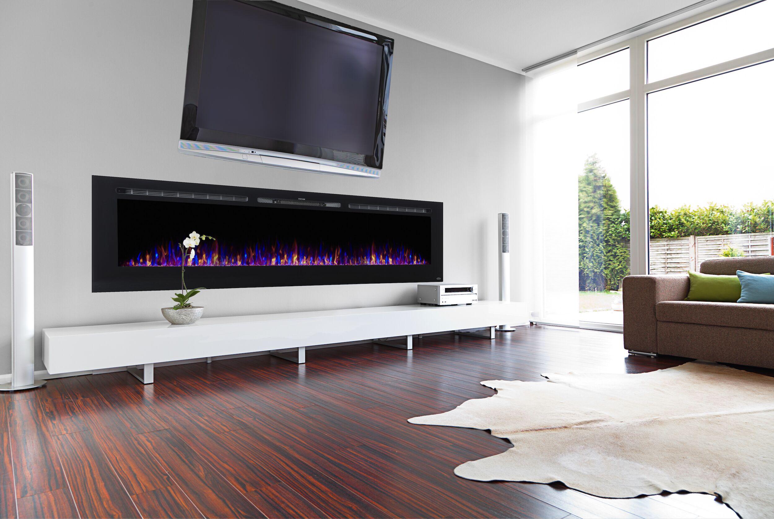 Touchstone The Sideline 100 80032 100" Recessed Electric Fireplace