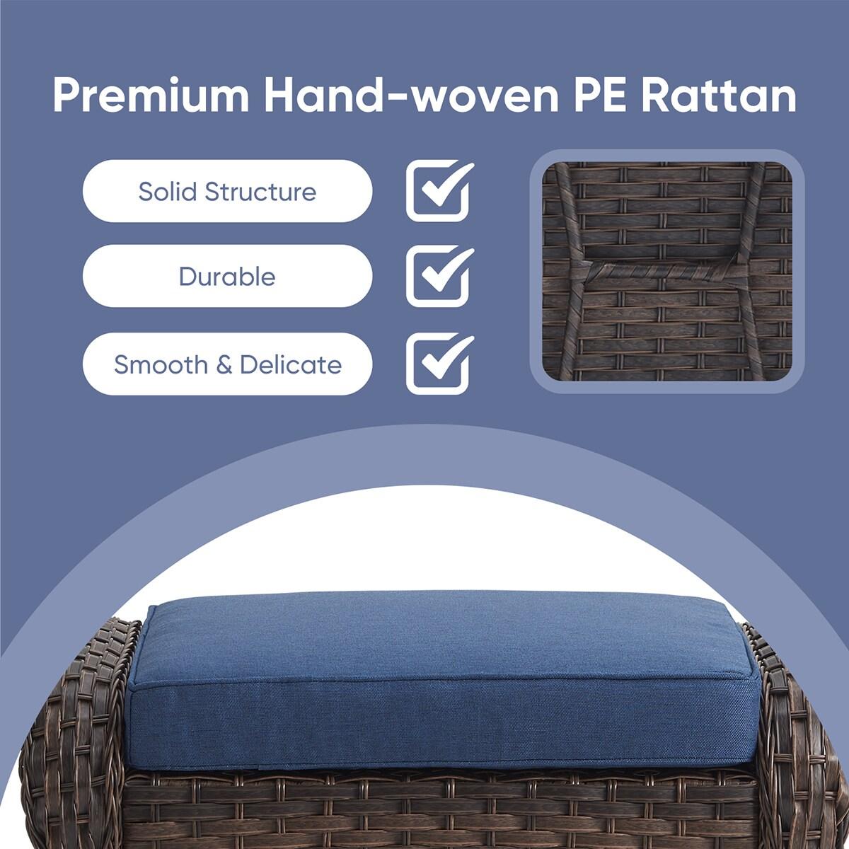 POCASSY Wicker Outdoor Glider