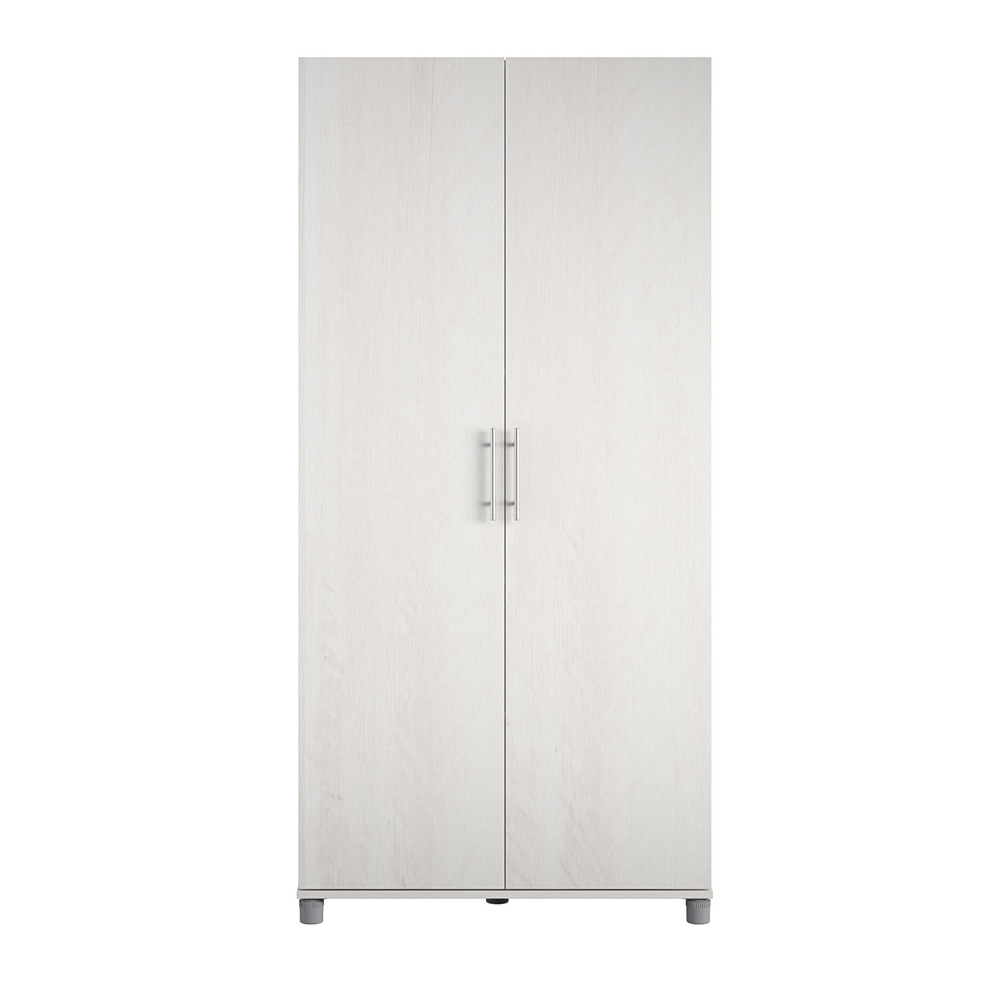 Systembuild Camberly 36" Utility Storage Cabinet, Ivory Oak