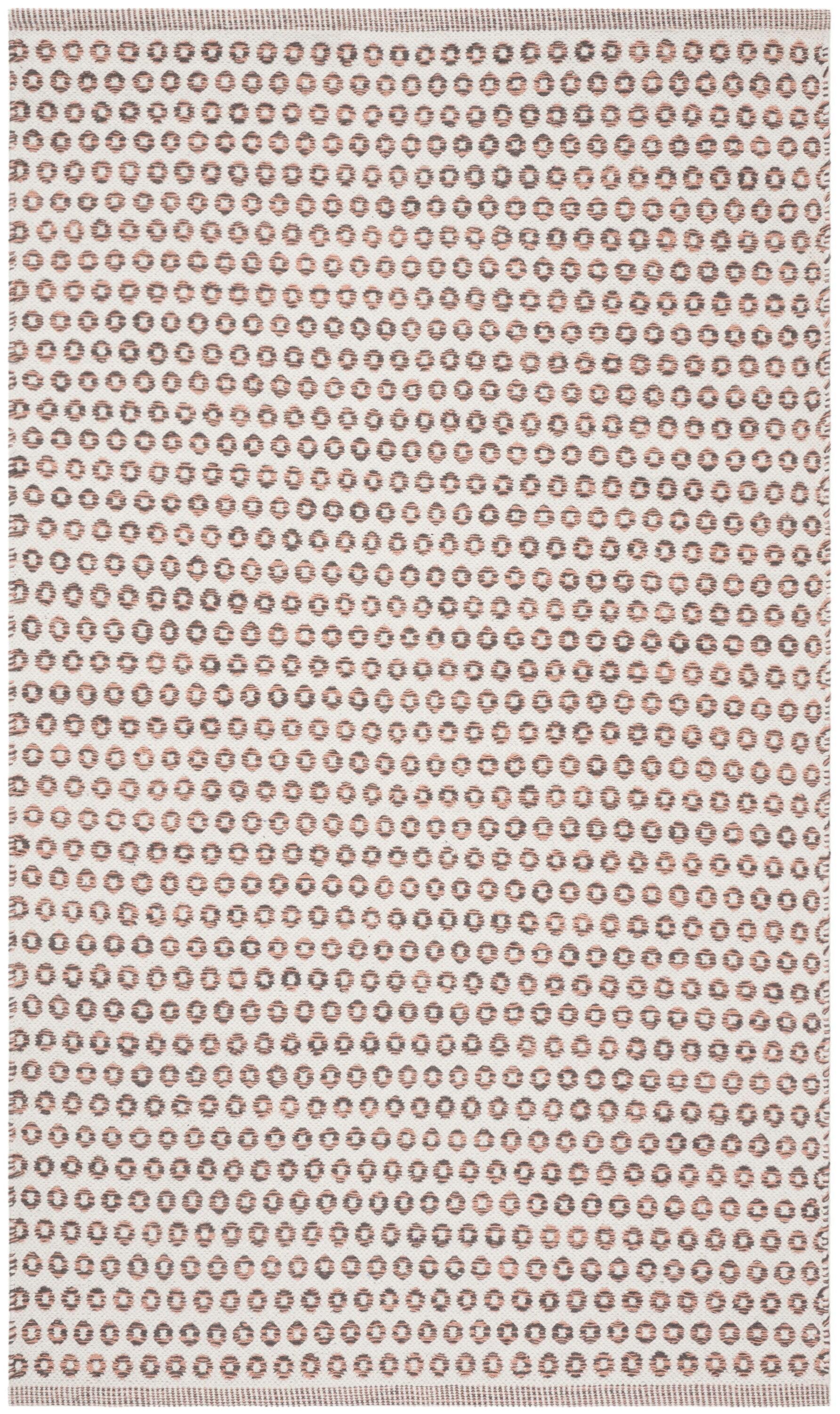 Montauk MTK616 Hand Woven Indoor Accent Rug - Charcoal/Peach/Ivory - 3'x5' - Safavieh