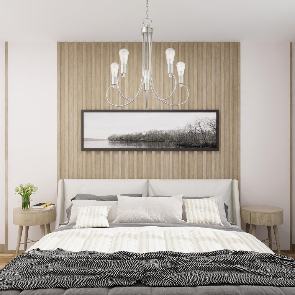 Livex Lighting Bari 5 - Light Chandelier in  Brushed Nickel