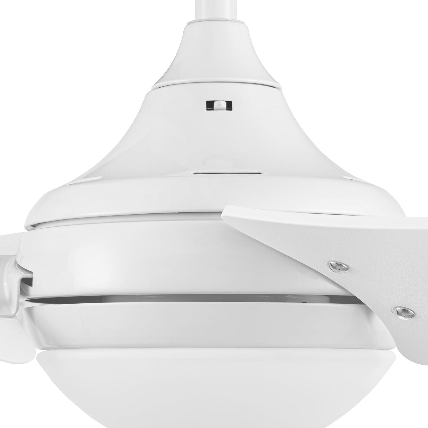 Prominence Home 51873-45 52 in. Remote Control Contemporary Indoor LED Ceiling Fan with Light - White