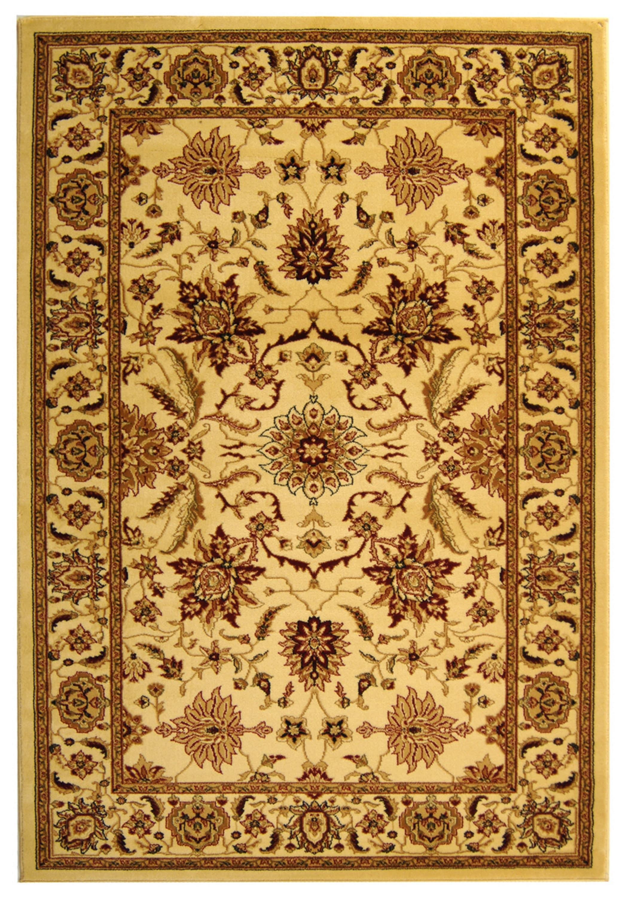 Lyndhurst LNH216 Power Loomed Area Rug - Ivory/Ivory - 4'x6' - Safavieh.
